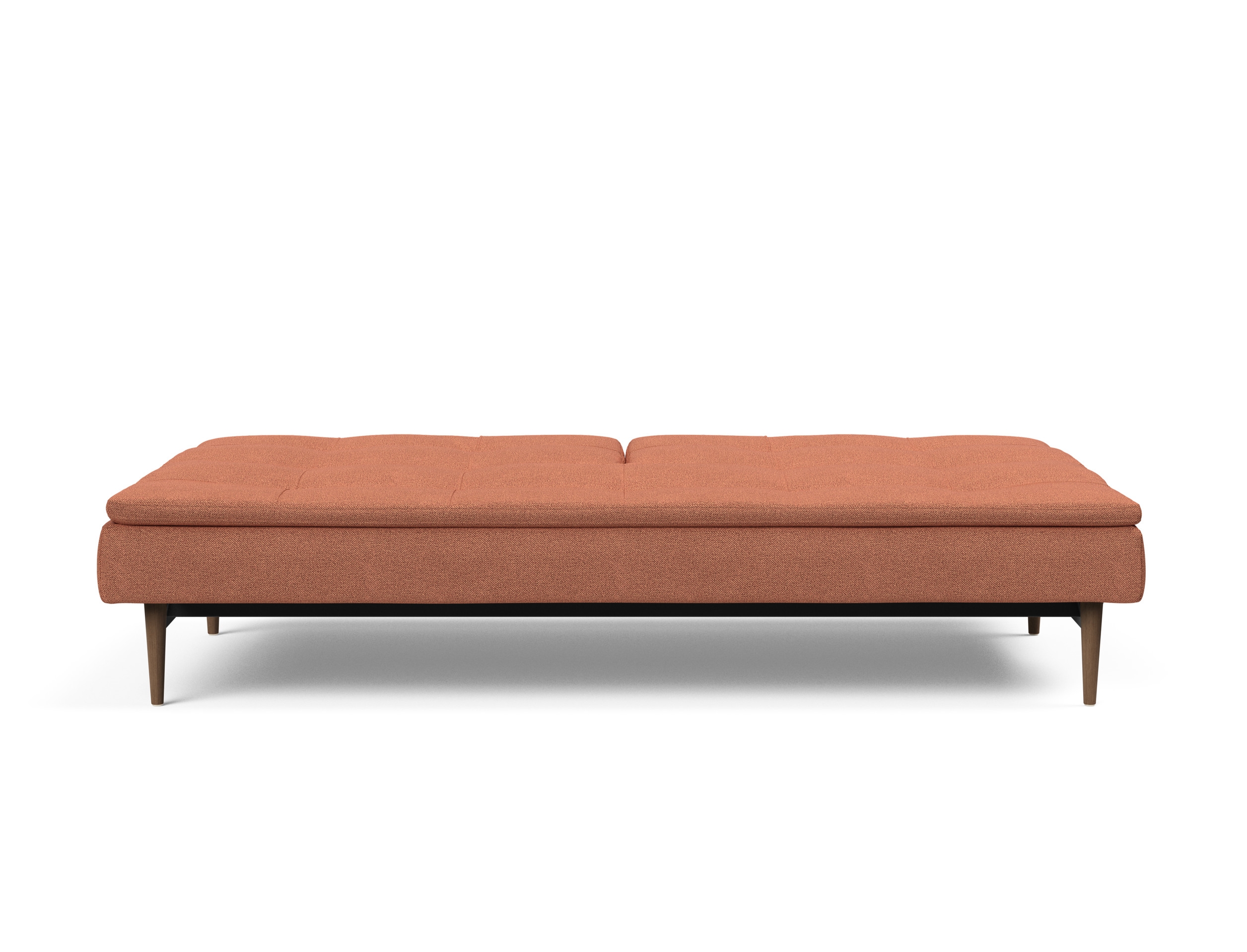 Dublexo Deluxe Fabric Sofa Bed w/Dark Wood Styletto Legs