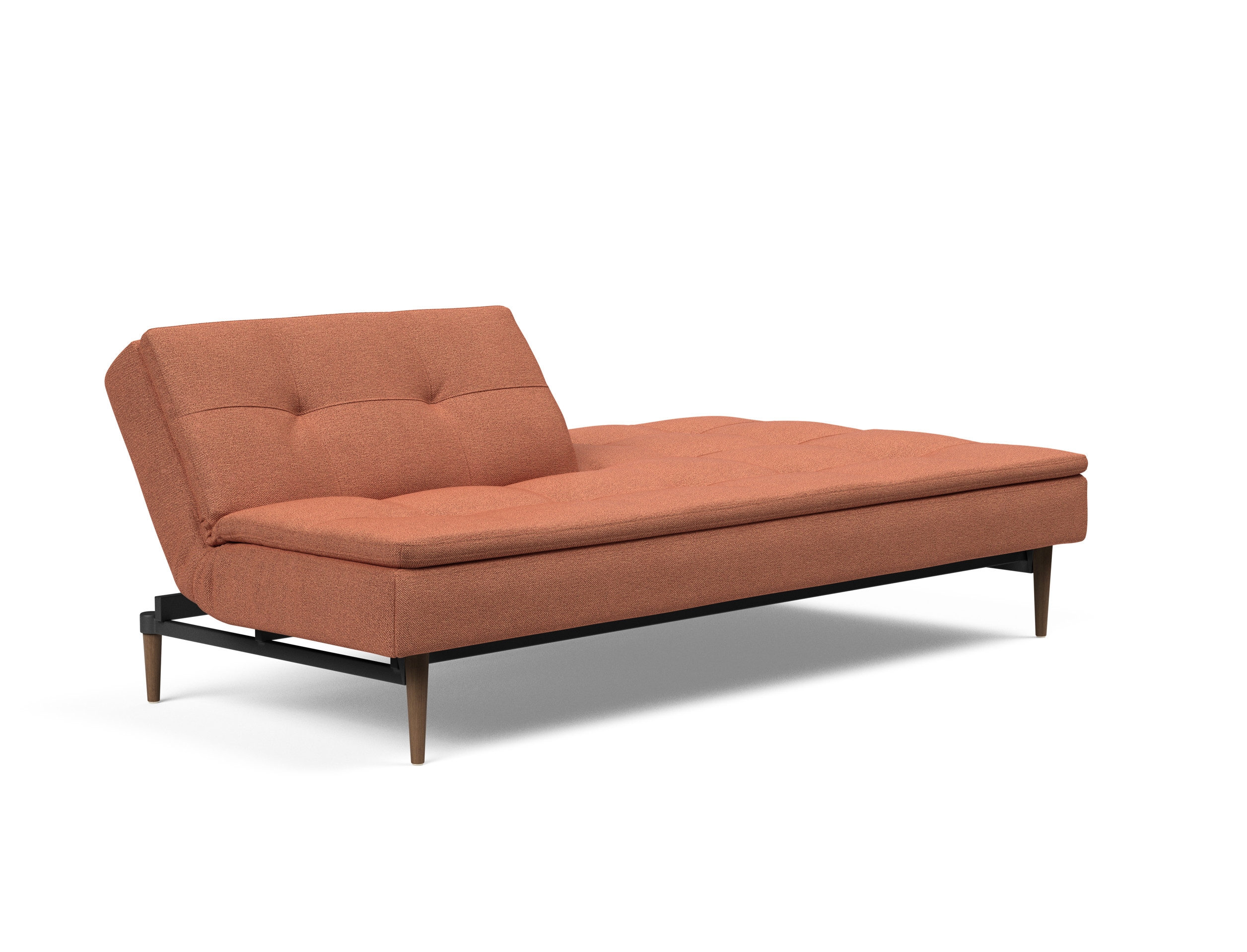 Dublexo Deluxe Fabric Sofa Bed w/Dark Wood Styletto Legs
