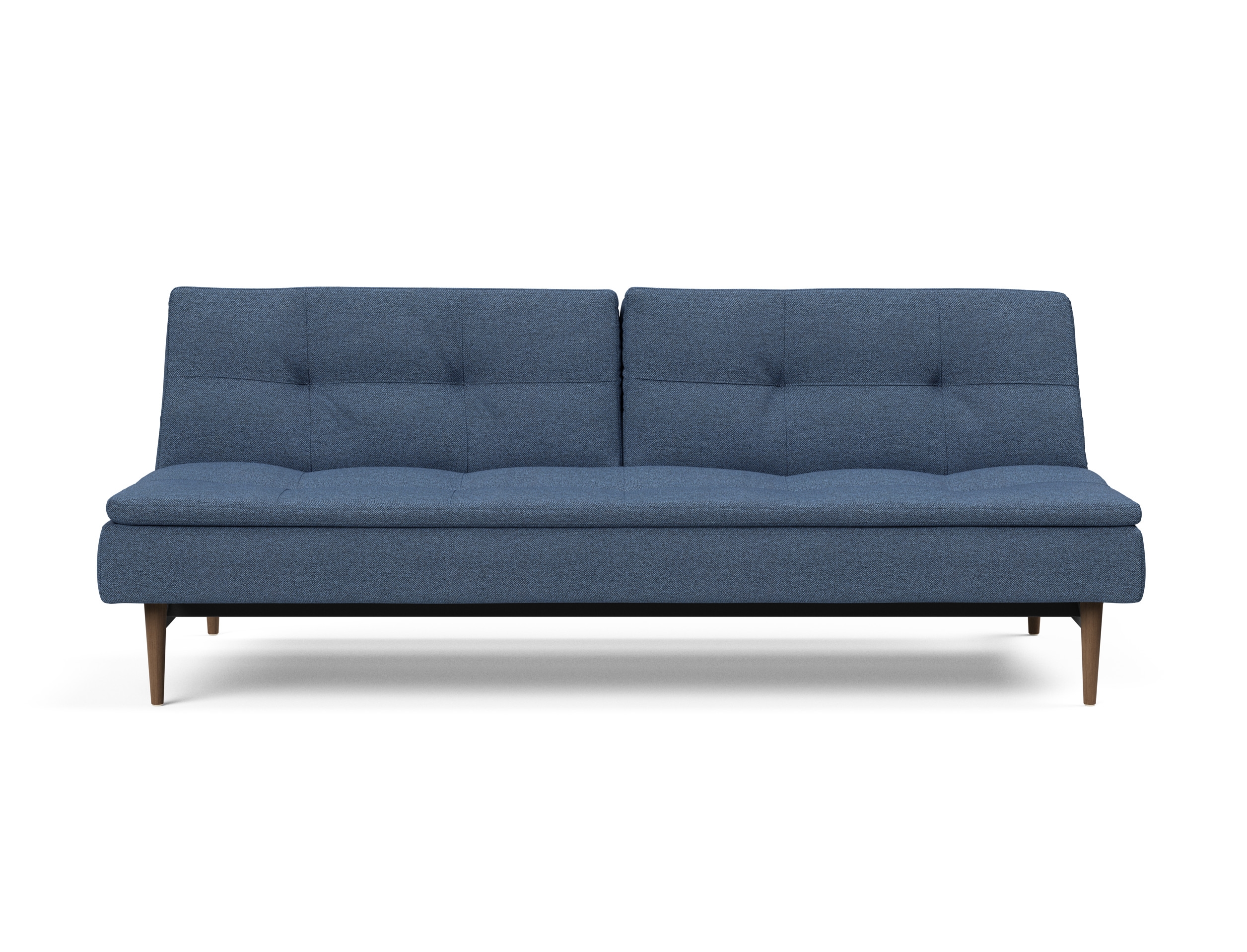Dublexo Deluxe Fabric Sofa Bed w/Dark Wood Styletto Legs