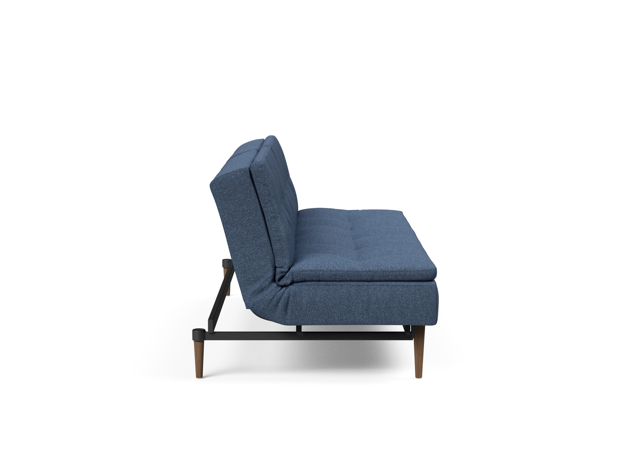 Dublexo Deluxe Fabric Sofa Bed w/Dark Wood Styletto Legs