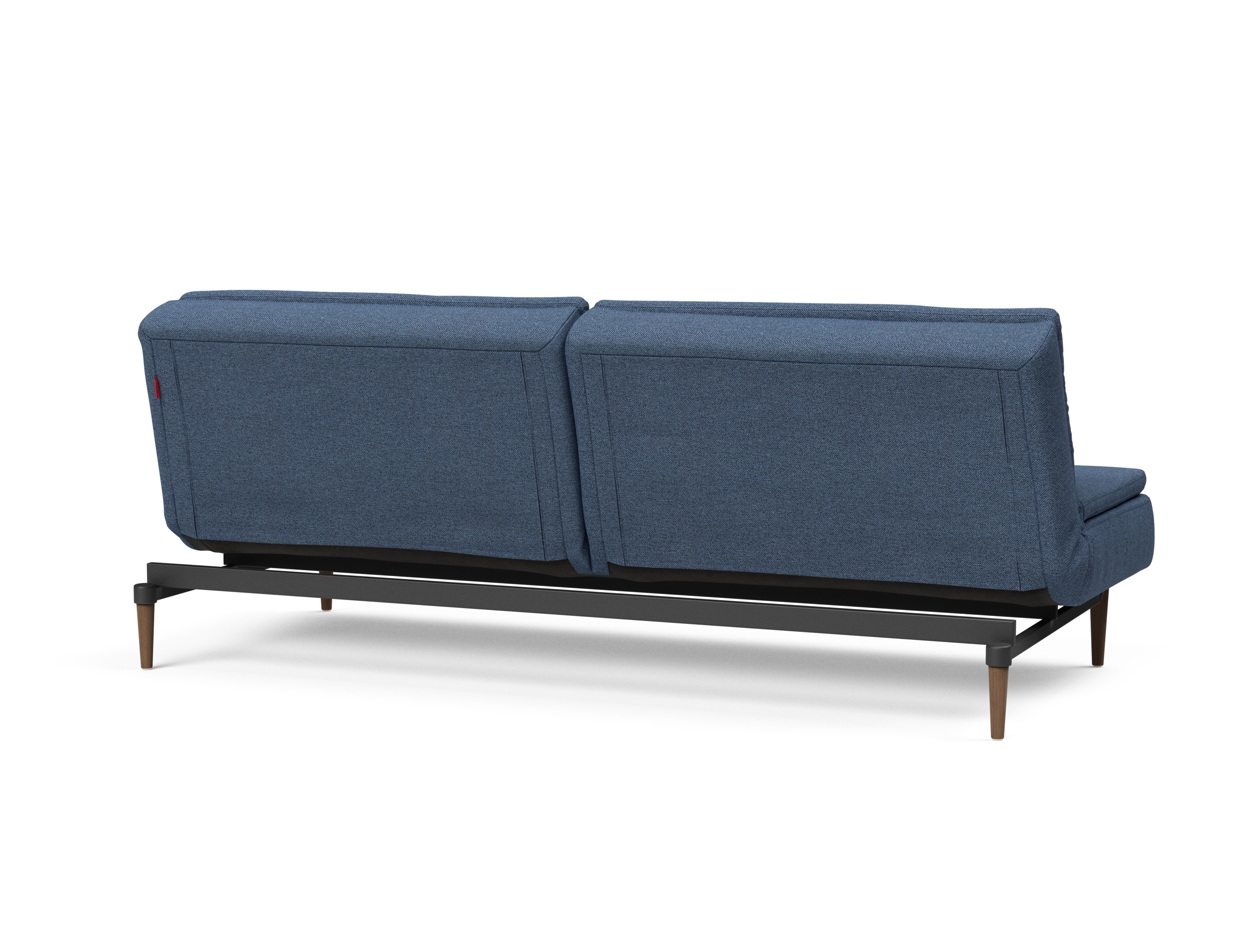 Dublexo Deluxe Fabric Sofa Bed w/Dark Wood Styletto Legs