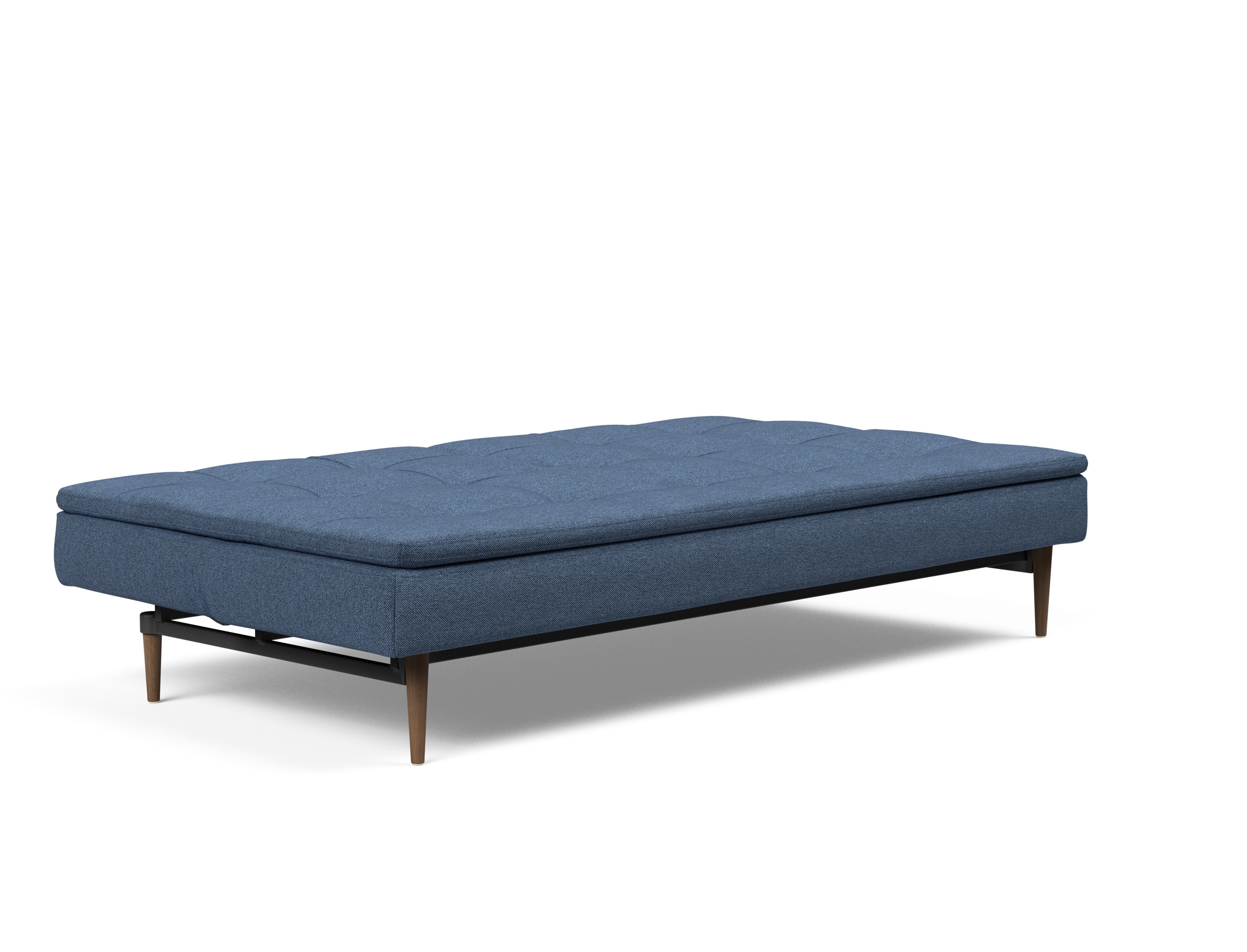 Dublexo Deluxe Fabric Sofa Bed w/Dark Wood Styletto Legs