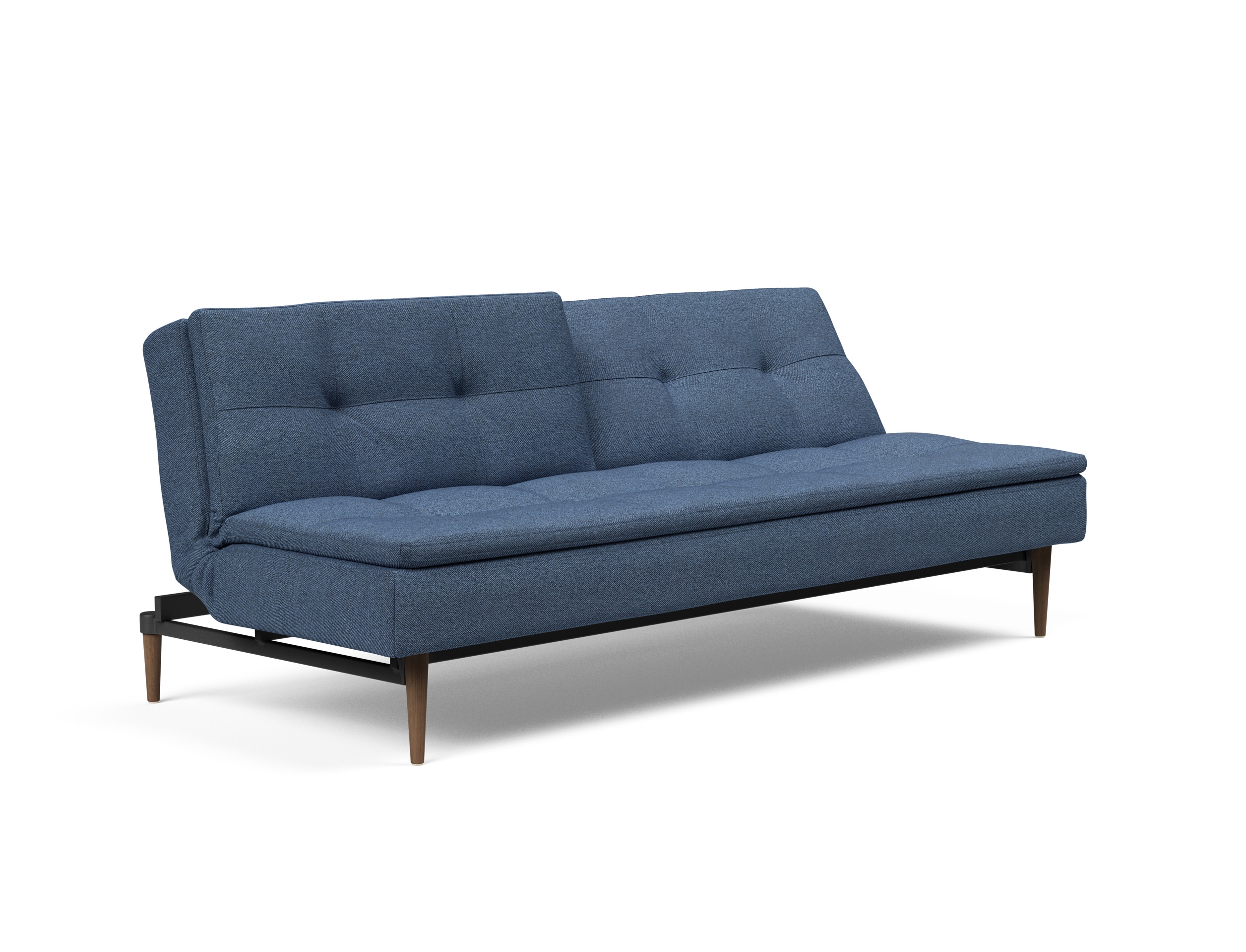 Dublexo Deluxe Fabric Sofa Bed w/Dark Wood Styletto Legs