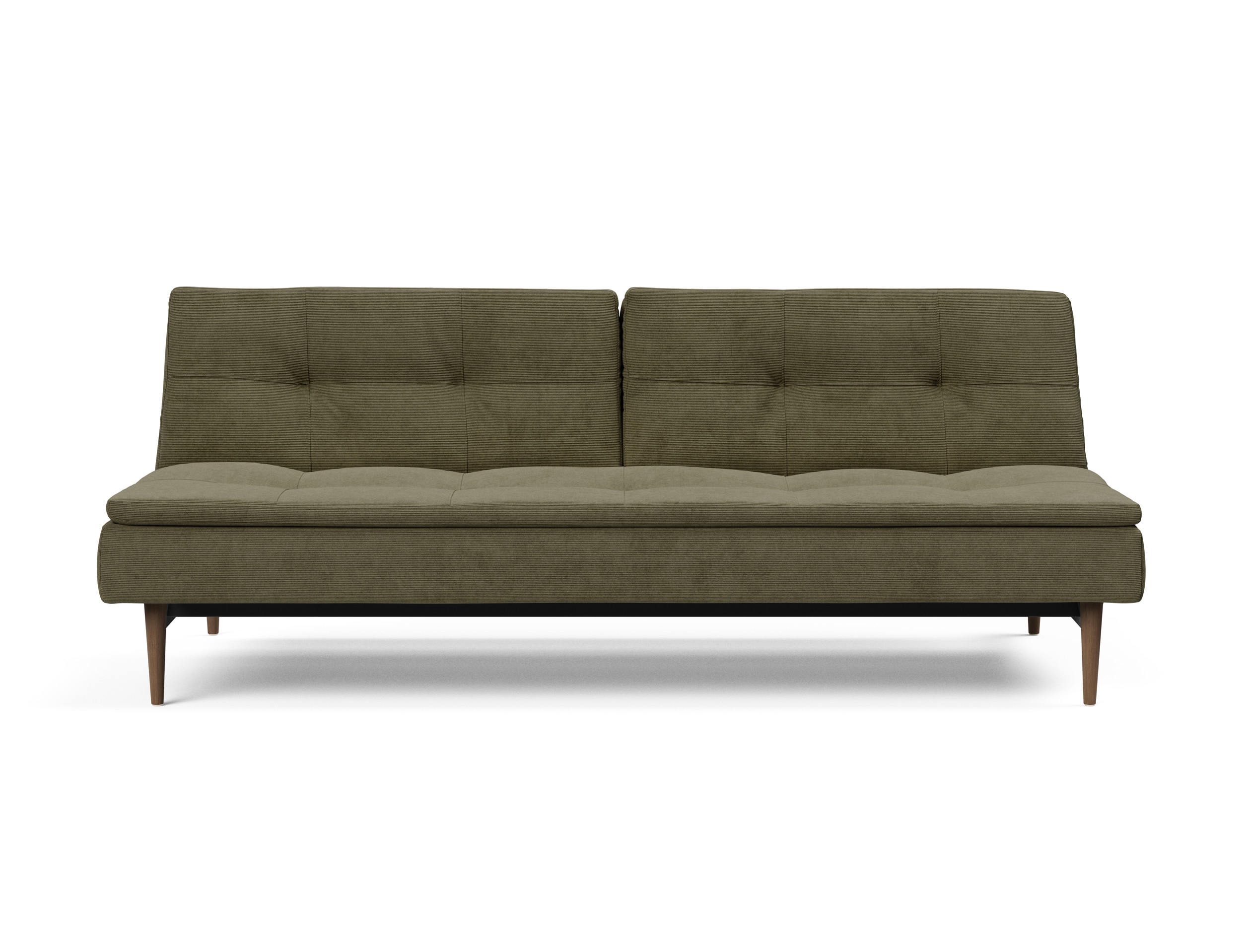 Dublexo Deluxe Fabric Sofa Bed w/Dark Wood Styletto Legs