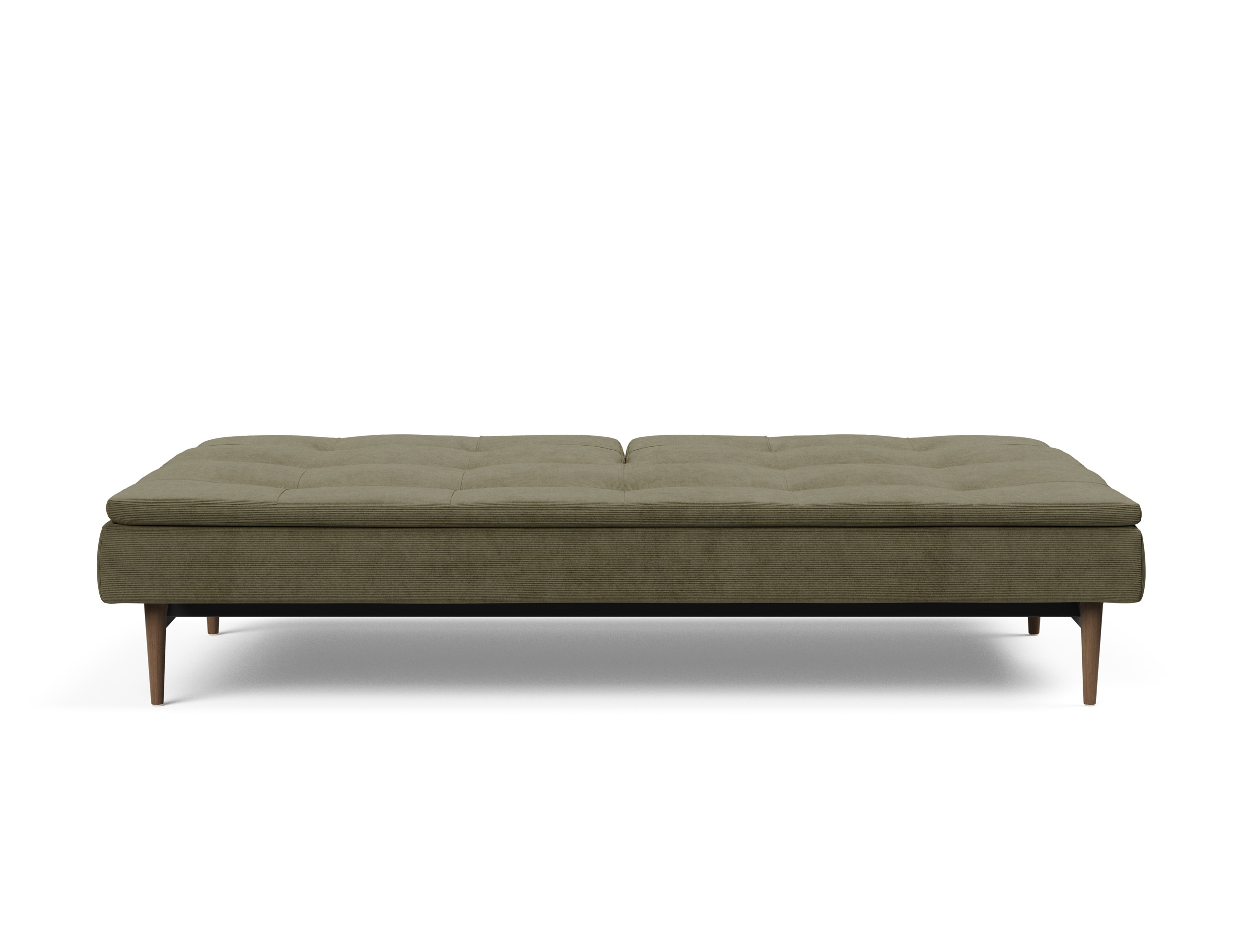 Dublexo Deluxe Fabric Sofa Bed w/Dark Wood Styletto Legs