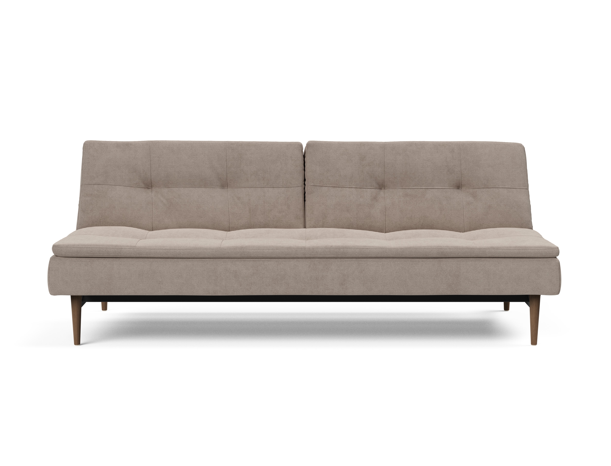 Dublexo Deluxe Fabric Sofa Bed w/Dark Wood Styletto Legs