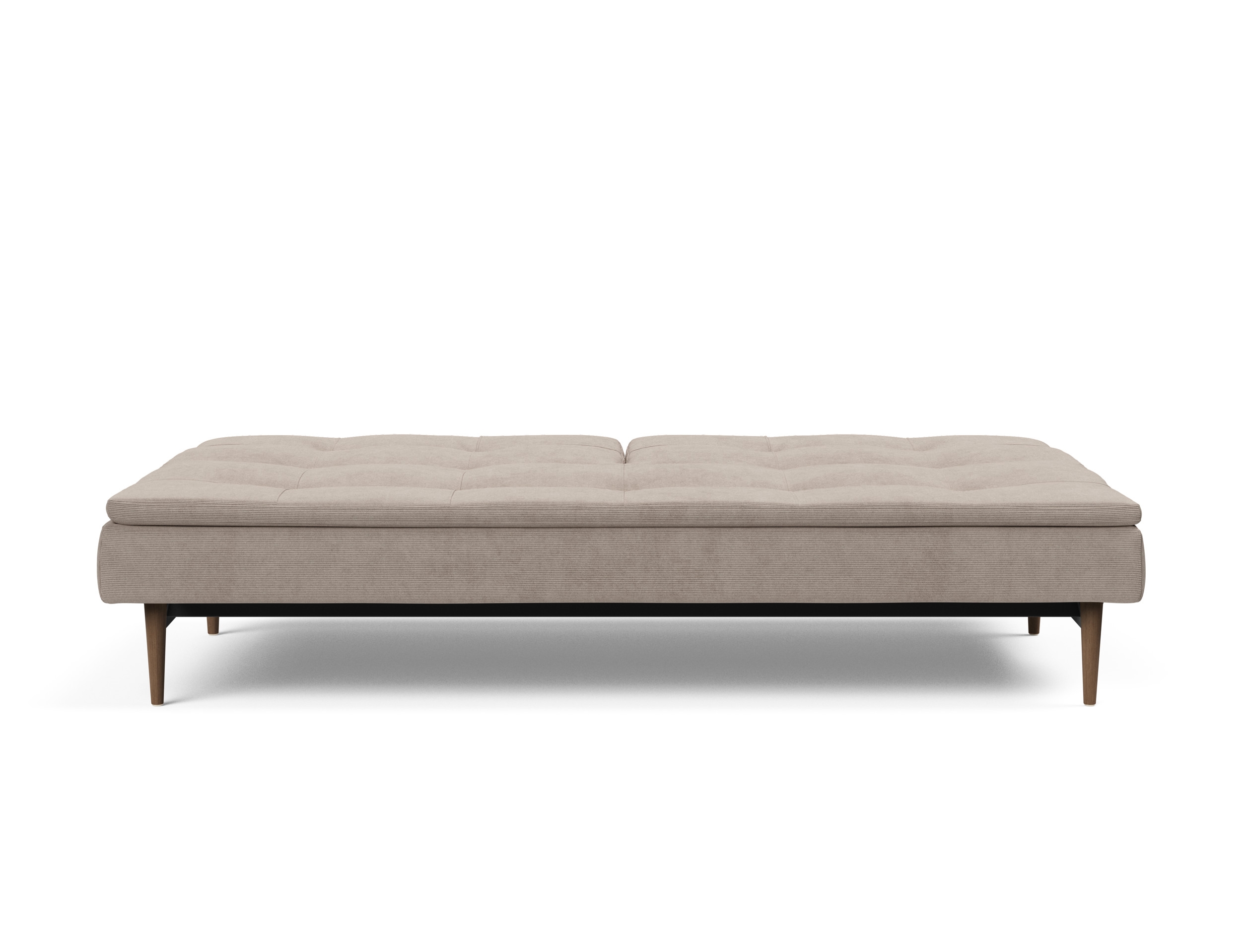 Dublexo Deluxe Fabric Sofa Bed w/Dark Wood Styletto Legs