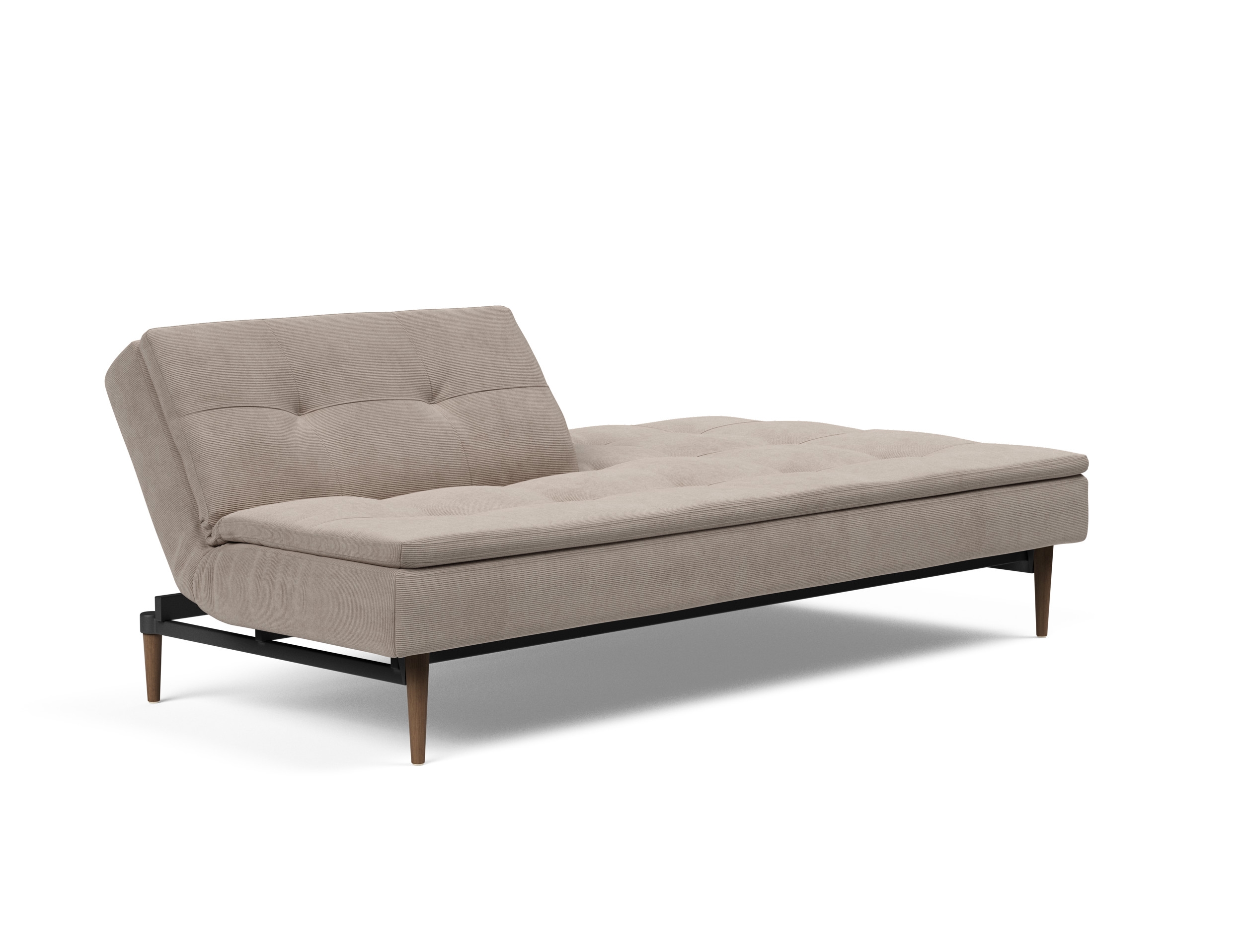 Dublexo Deluxe Fabric Sofa Bed w/Dark Wood Styletto Legs