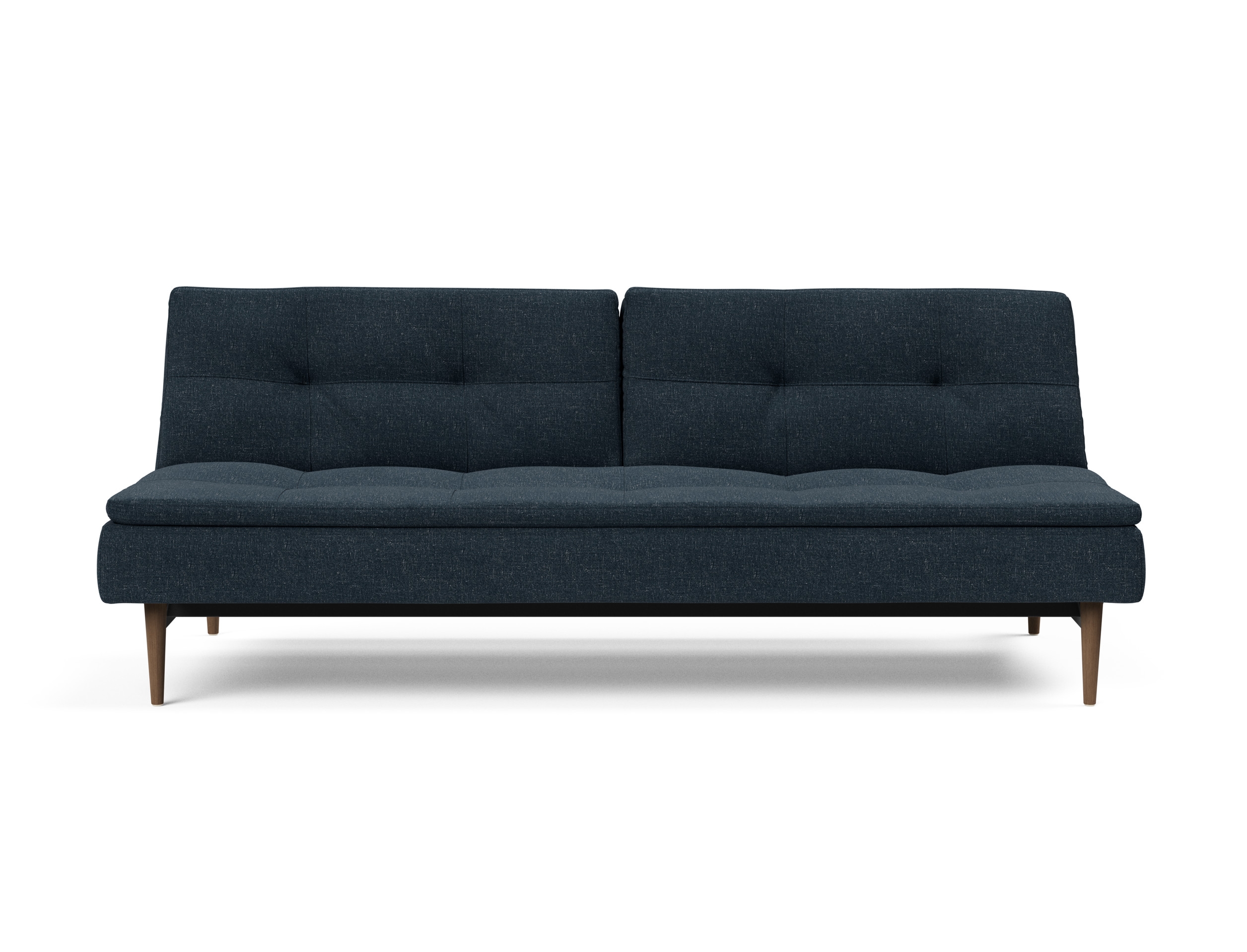 Dublexo Deluxe Fabric Sofa Bed w/Dark Wood Styletto Legs