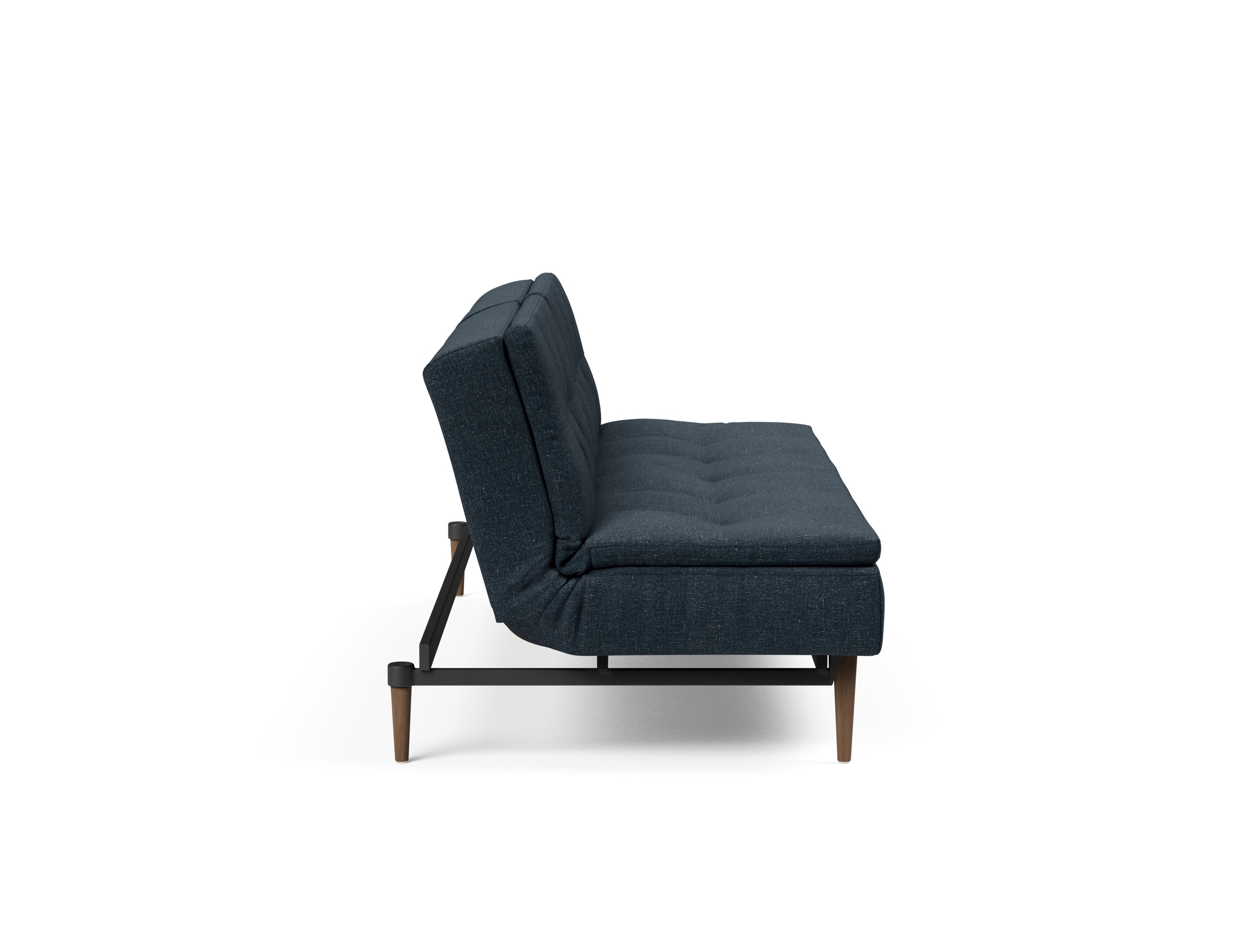 Dublexo Deluxe Fabric Sofa Bed w/Dark Wood Styletto Legs