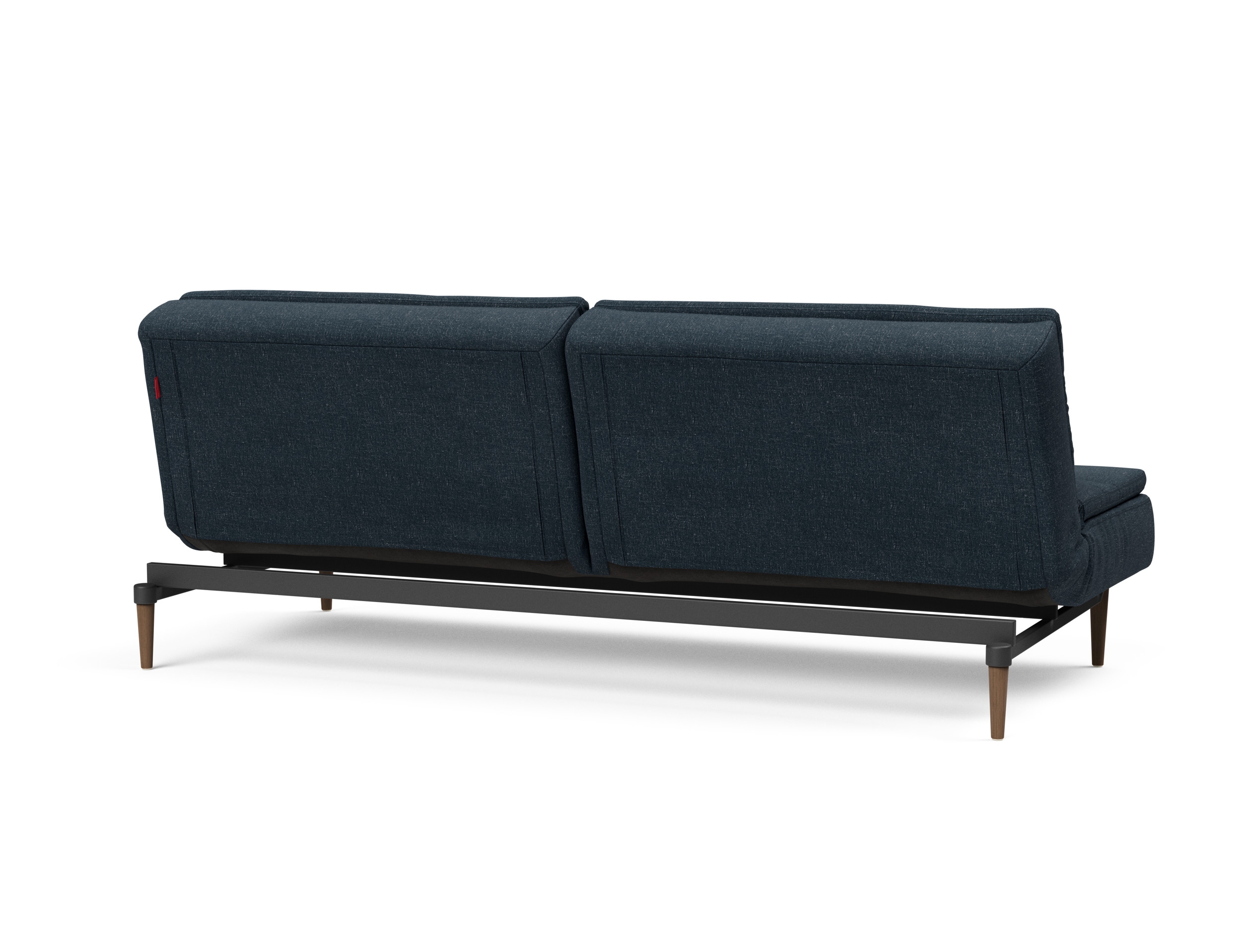 Dublexo Deluxe Fabric Sofa Bed w/Dark Wood Styletto Legs