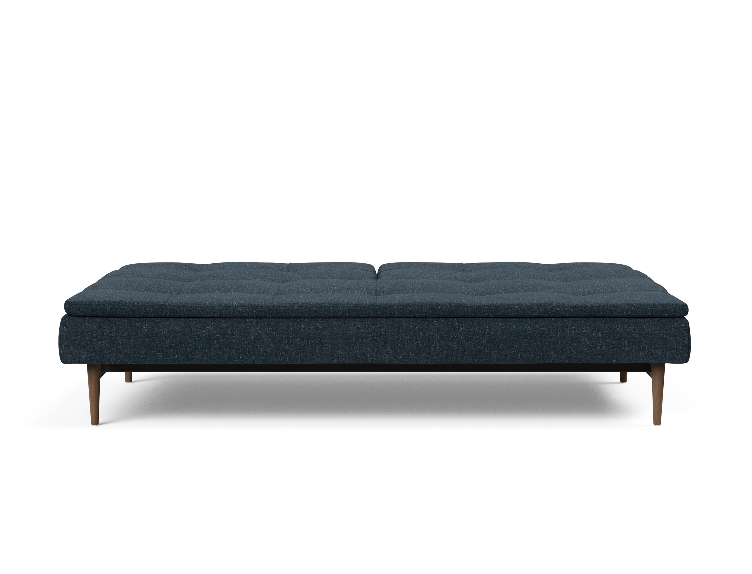 Dublexo Deluxe Fabric Sofa Bed w/Dark Wood Styletto Legs