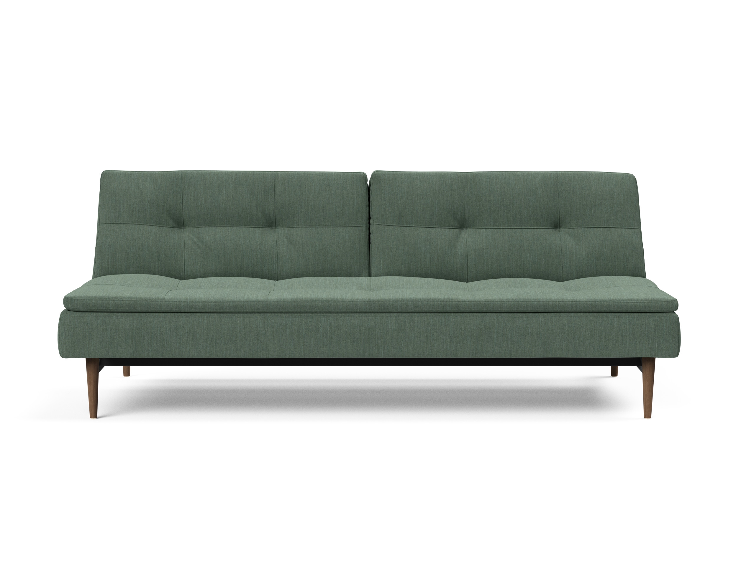 Dublexo Deluxe Fabric Sofa Bed w/Dark Wood Styletto Legs