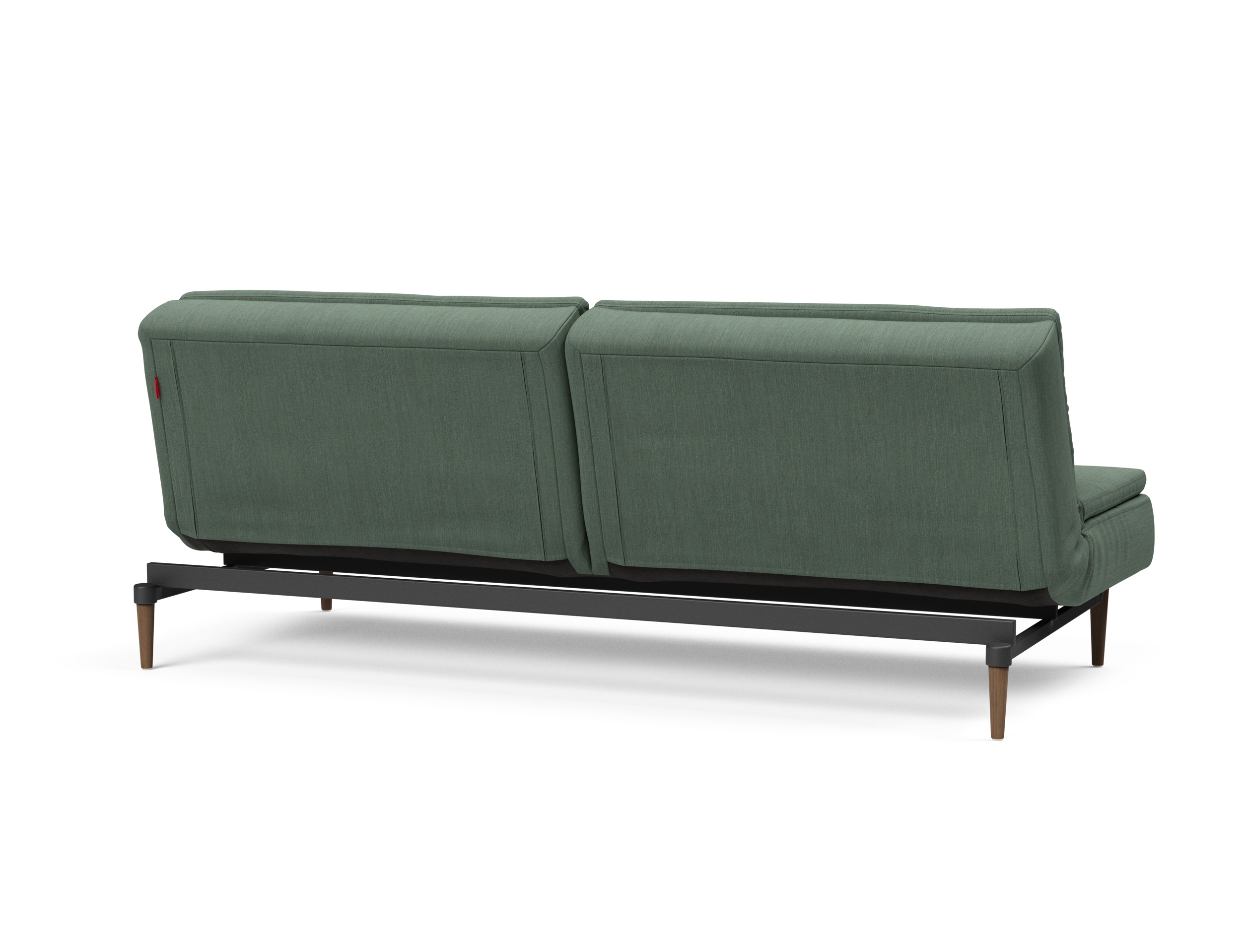Dublexo Deluxe Fabric Sofa Bed w/Dark Wood Styletto Legs