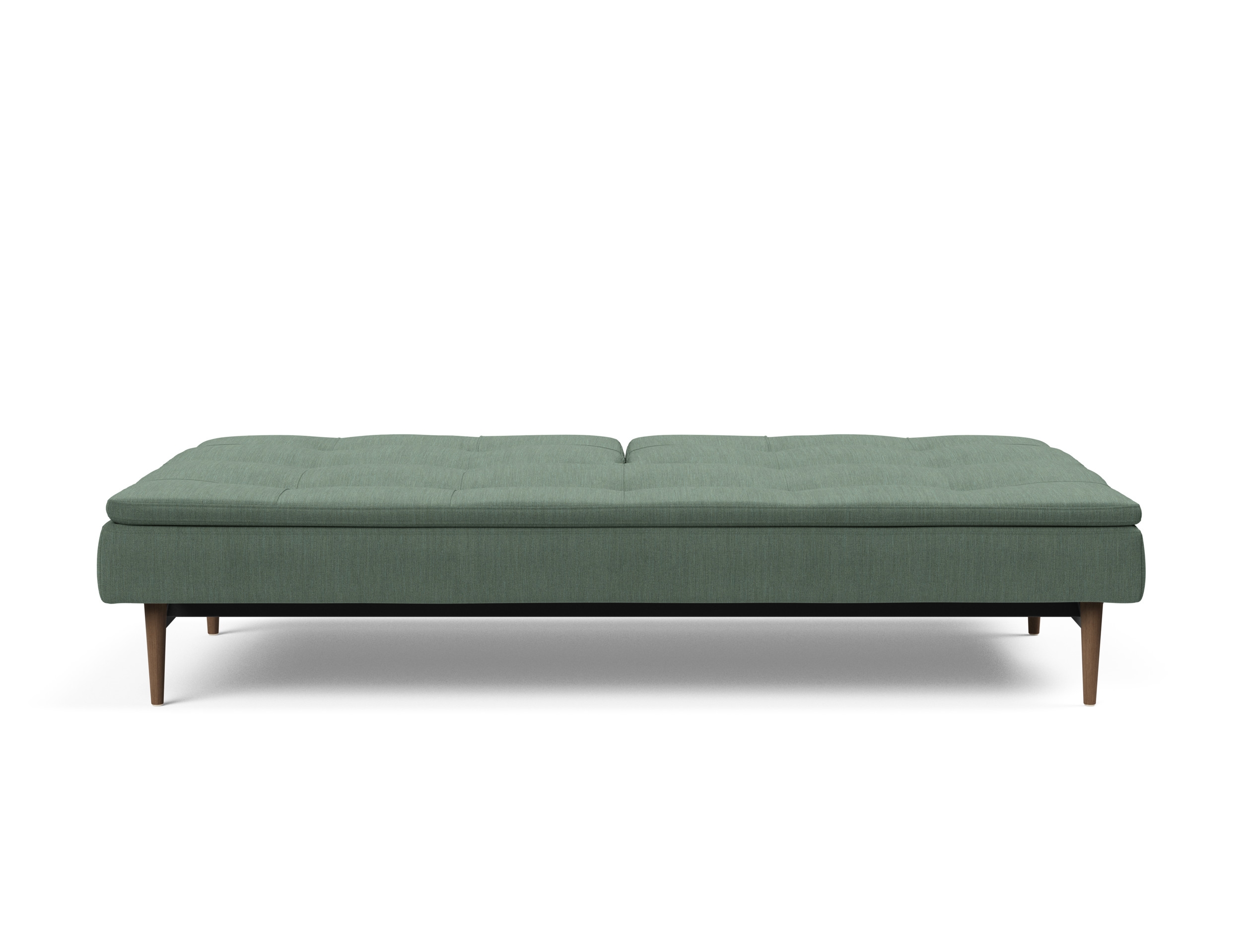 Dublexo Deluxe Fabric Sofa Bed w/Dark Wood Styletto Legs