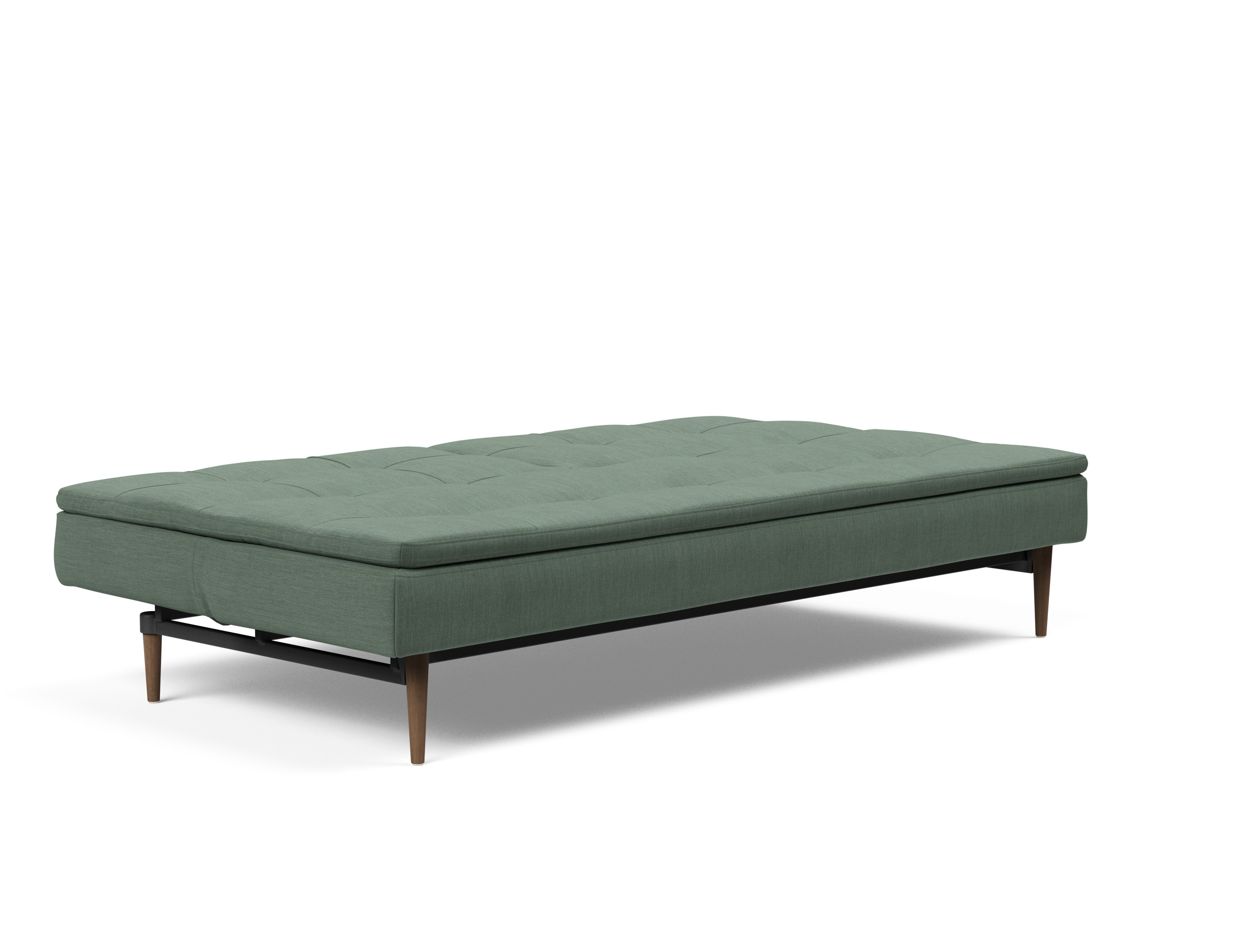 Dublexo Deluxe Fabric Sofa Bed w/Dark Wood Styletto Legs