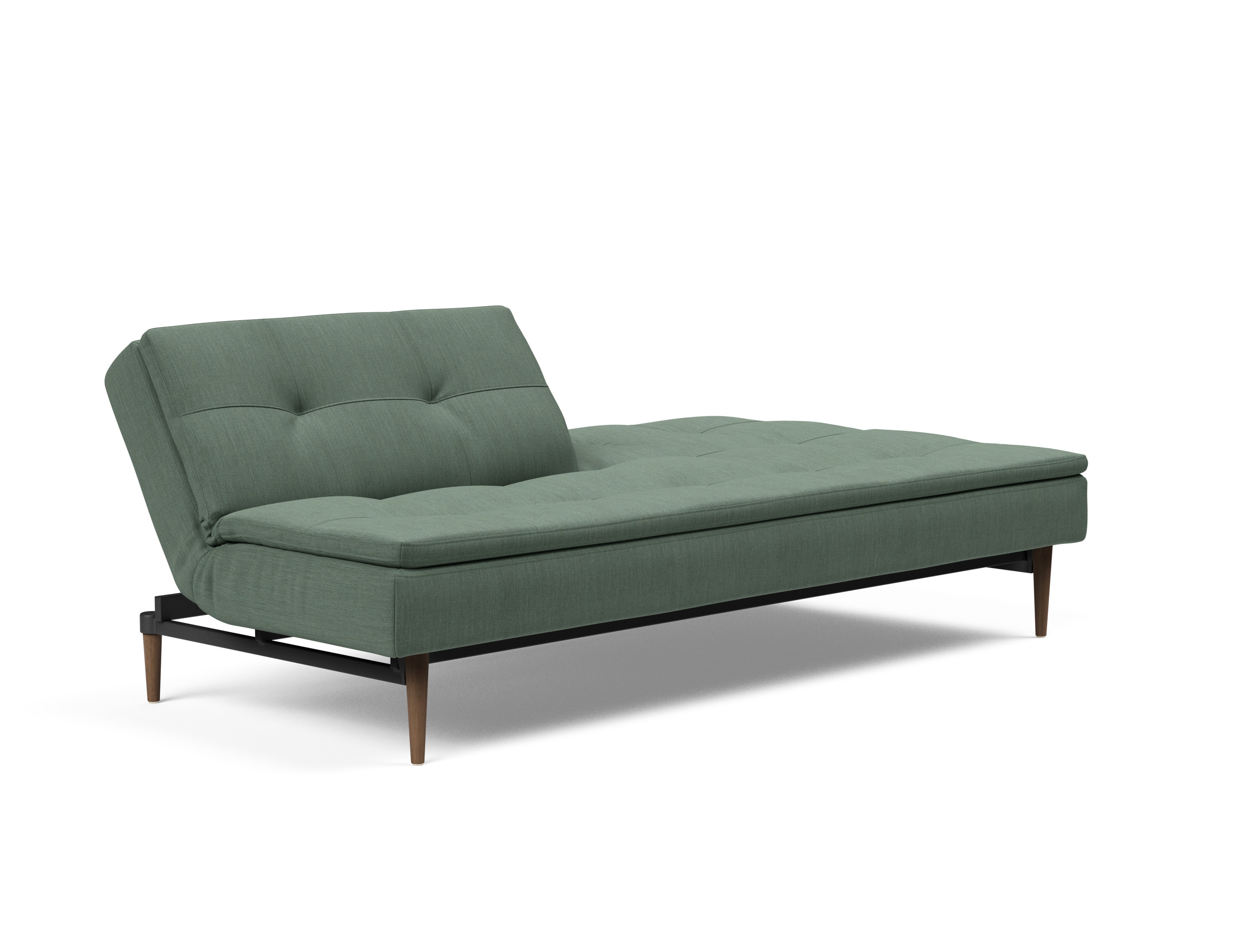 Dublexo Deluxe Fabric Sofa Bed w/Dark Wood Styletto Legs