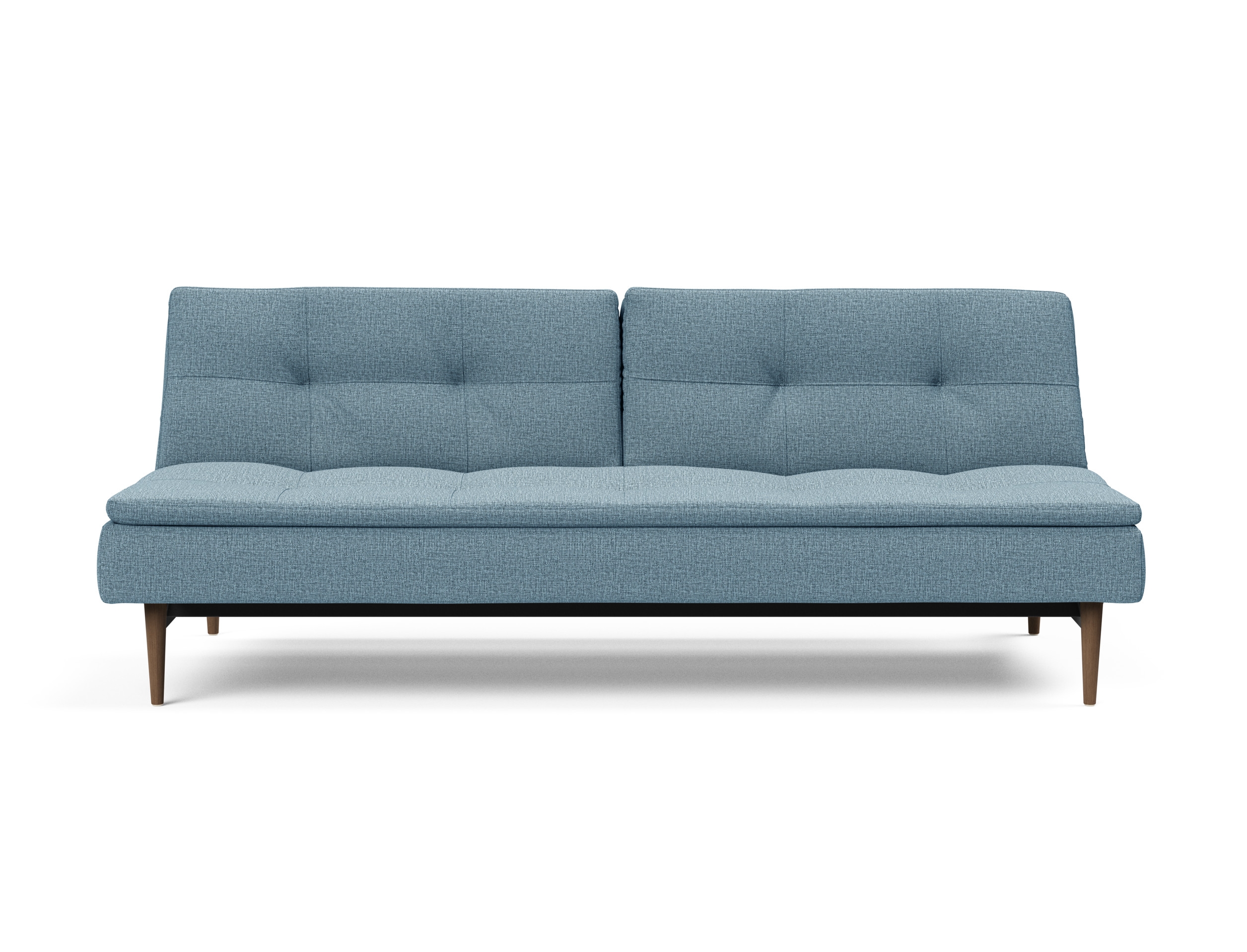 Dublexo Deluxe Fabric Sofa Bed w/Dark Wood Styletto Legs