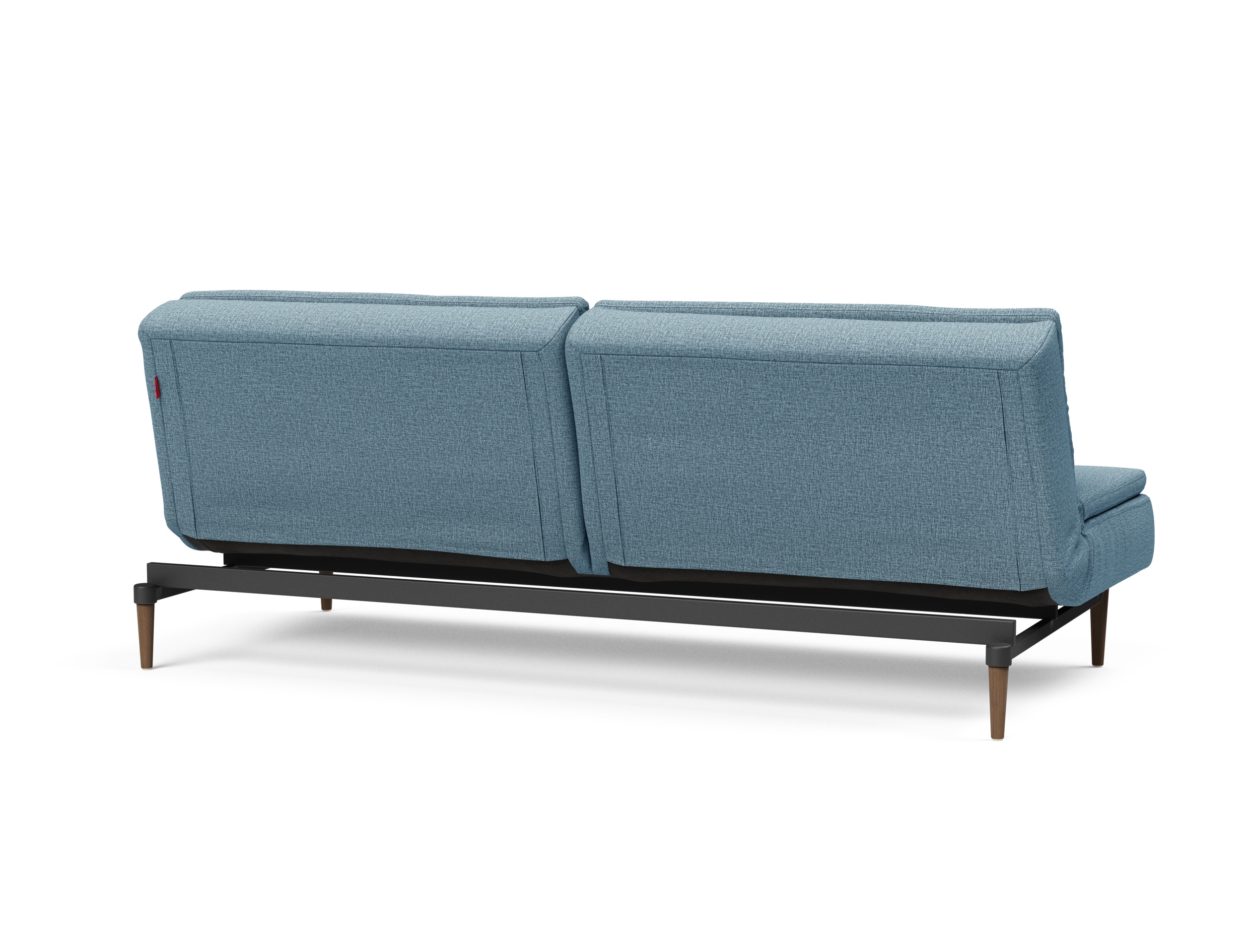 Dublexo Deluxe Fabric Sofa Bed w/Dark Wood Styletto Legs