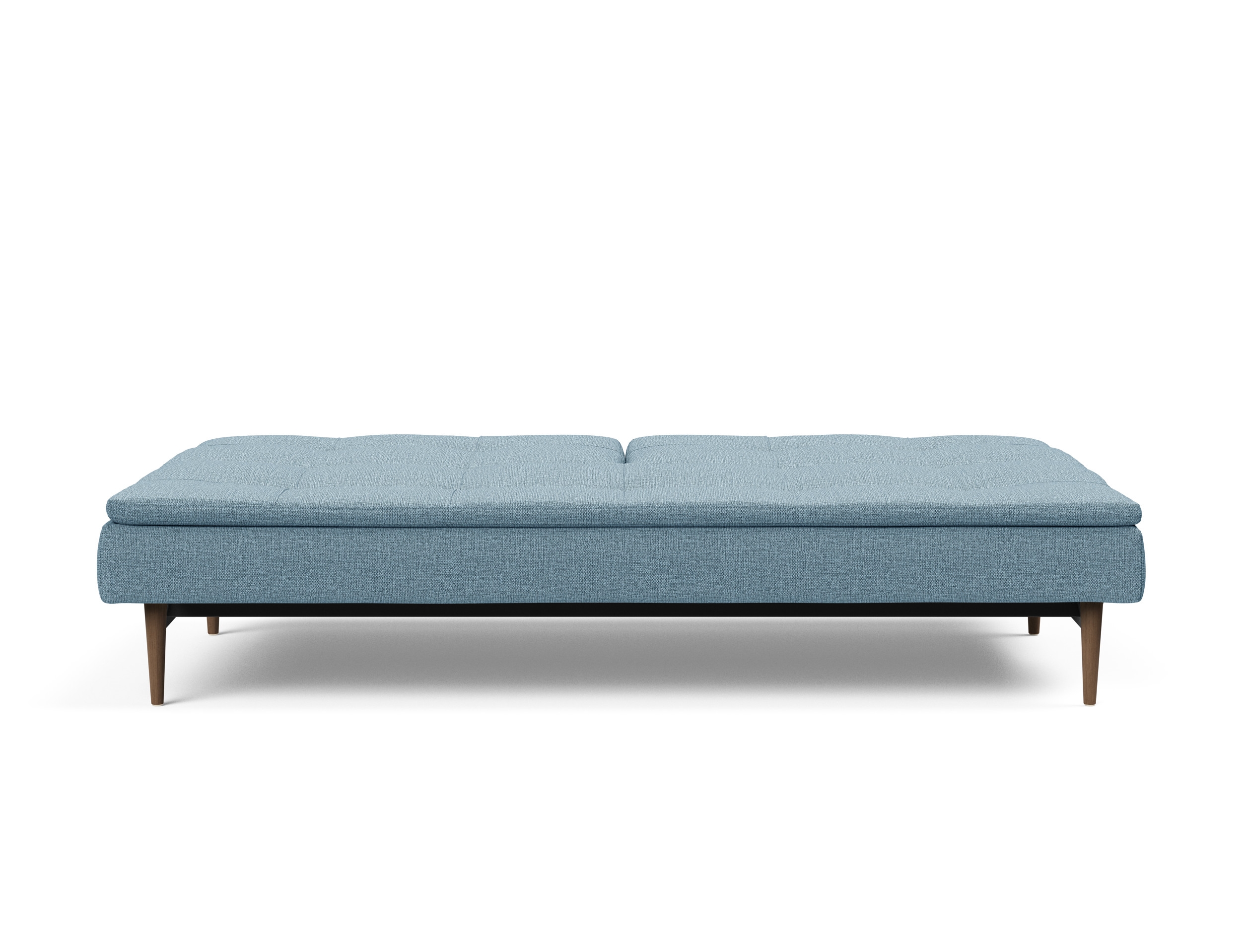 Dublexo Deluxe Fabric Sofa Bed w/Dark Wood Styletto Legs
