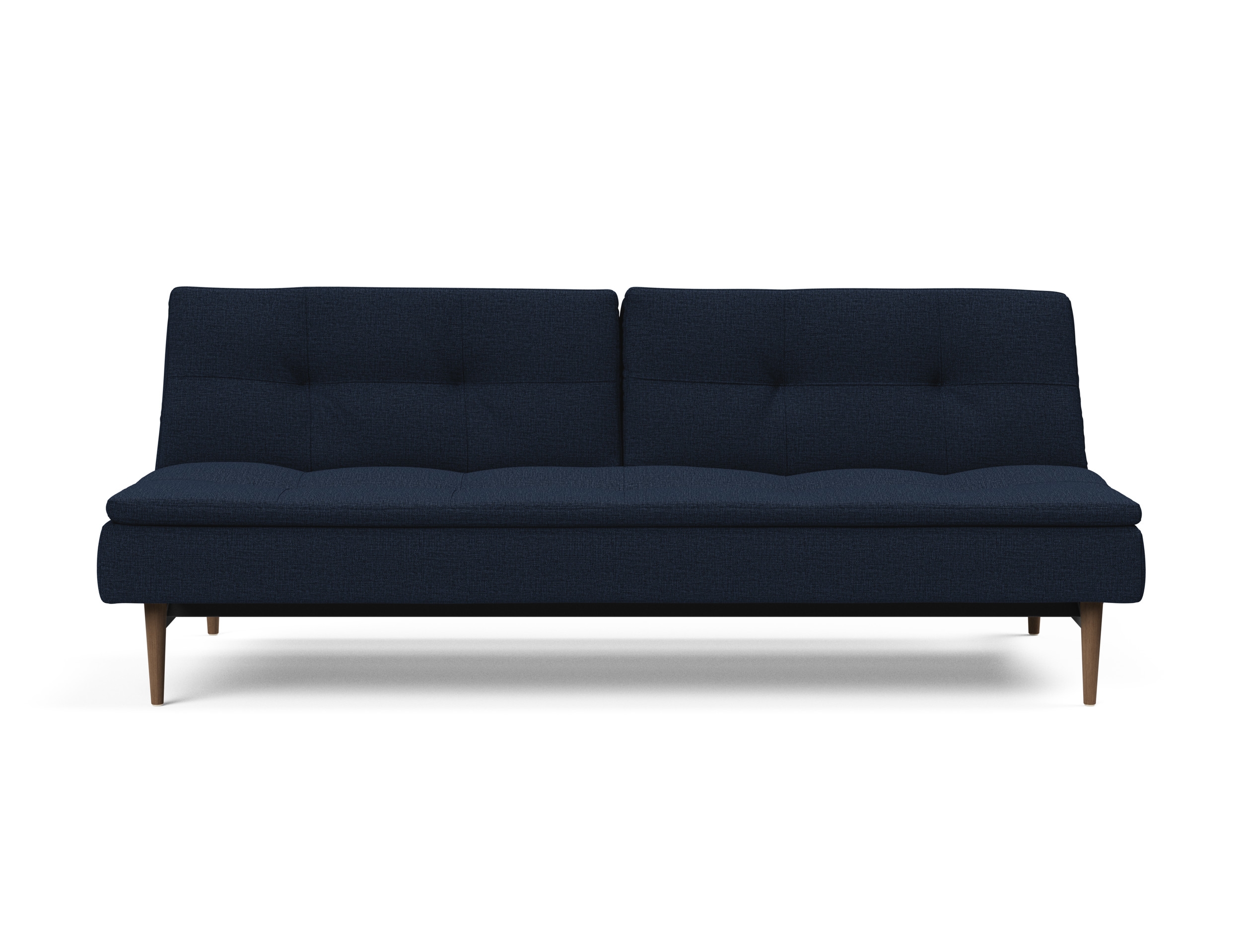 Dublexo Deluxe Fabric Sofa Bed w/Dark Wood Styletto Legs
