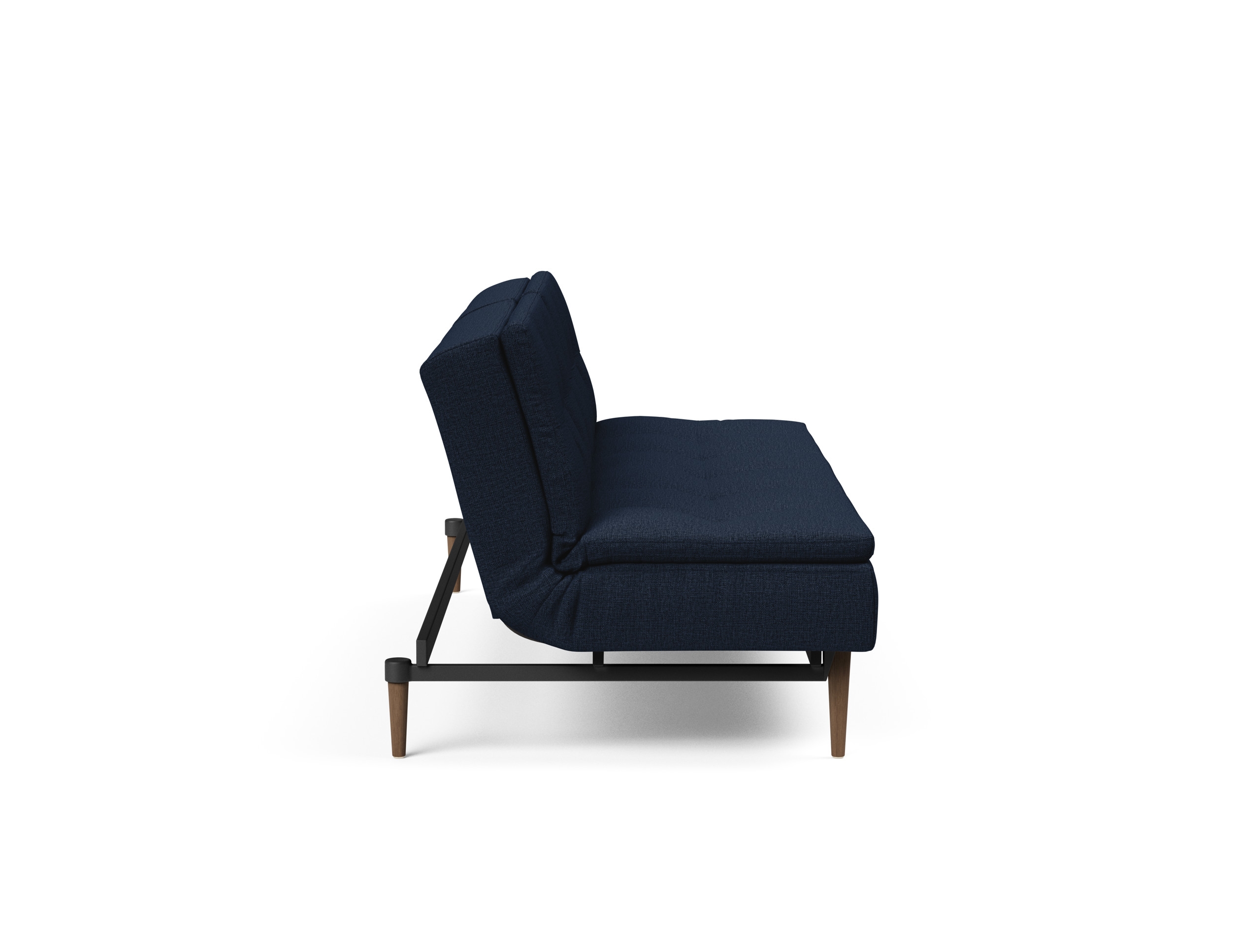 Dublexo Deluxe Fabric Sofa Bed w/Dark Wood Styletto Legs