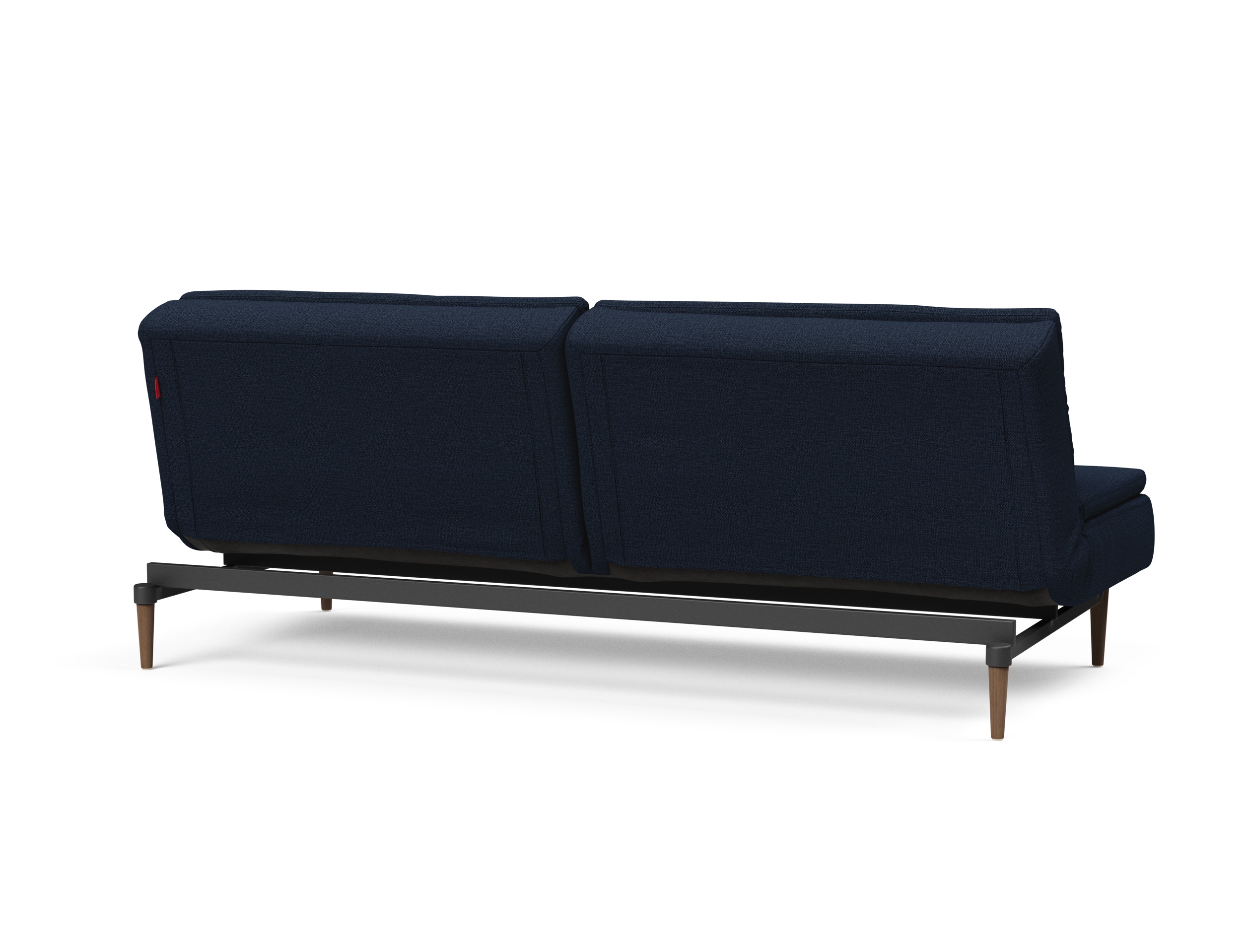Dublexo Deluxe Fabric Sofa Bed w/Dark Wood Styletto Legs