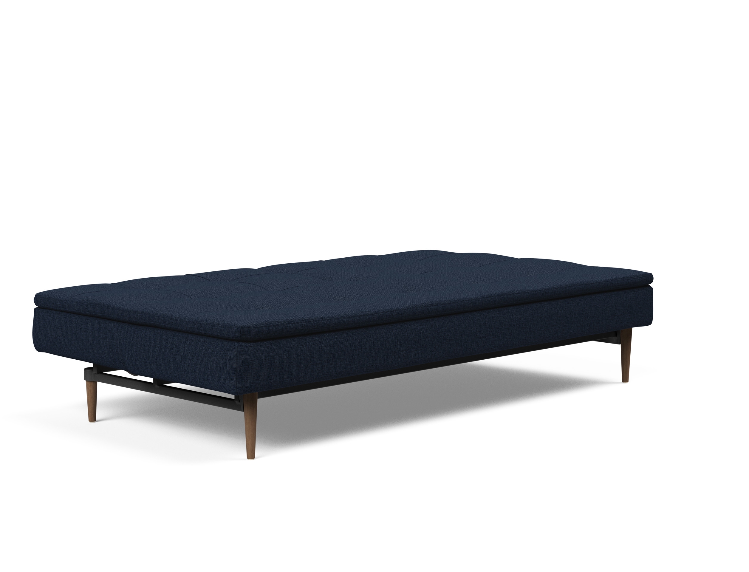 Dublexo Deluxe Fabric Sofa Bed w/Dark Wood Styletto Legs