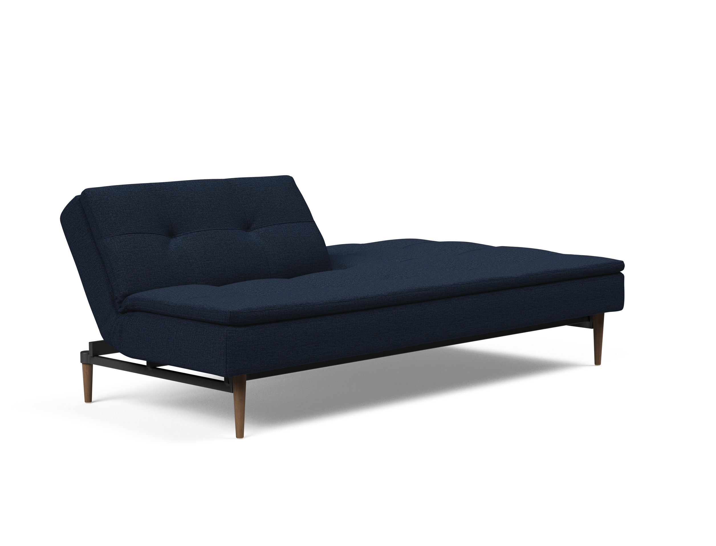 Dublexo Deluxe Fabric Sofa Bed w/Dark Wood Styletto Legs