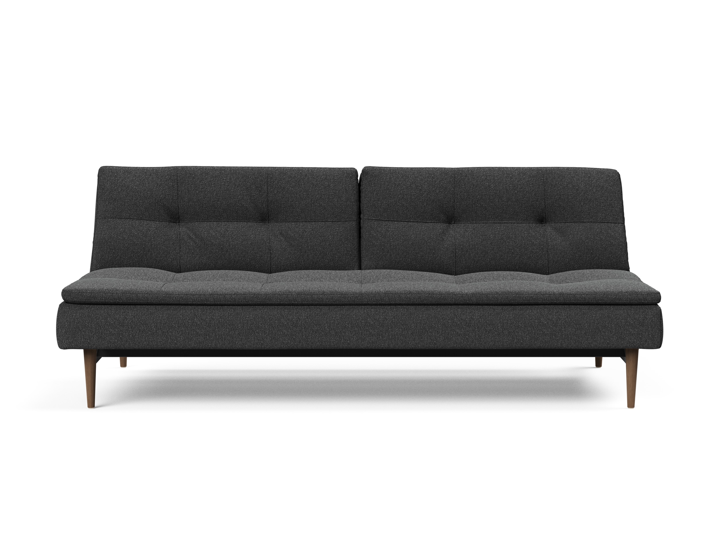 Dublexo Deluxe Fabric Sofa Bed w/Dark Wood Styletto Legs