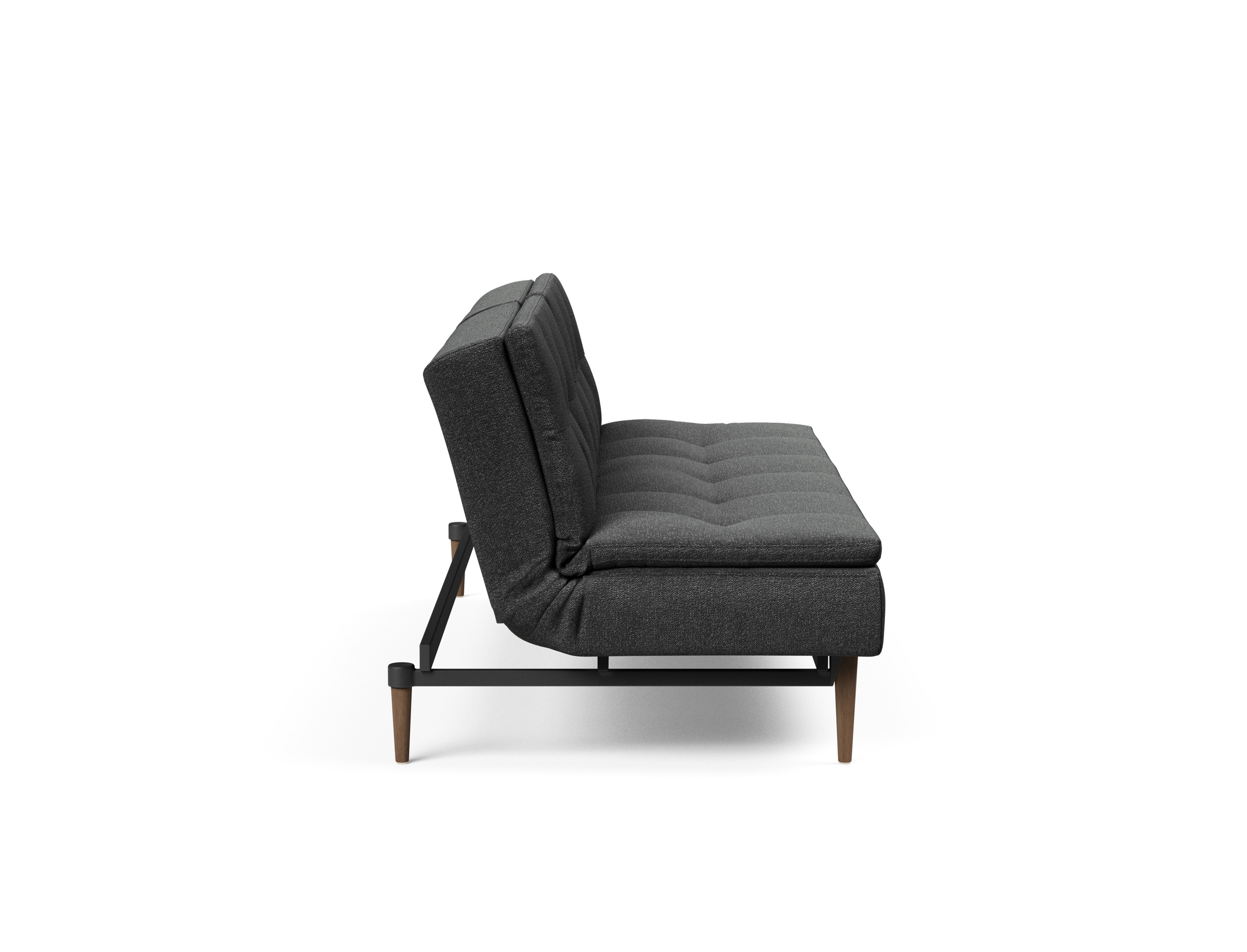 Dublexo Deluxe Fabric Sofa Bed w/Dark Wood Styletto Legs