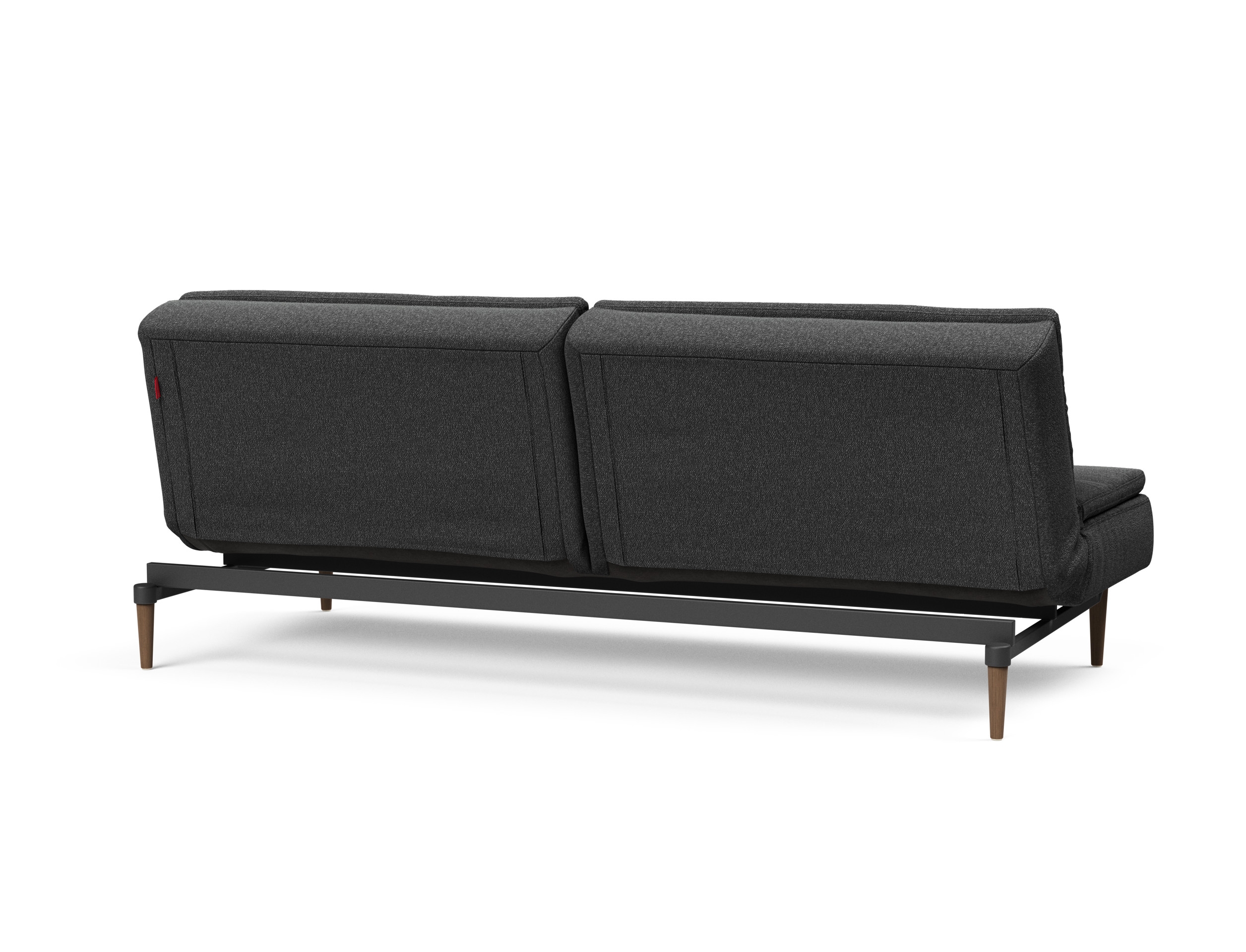 Dublexo Deluxe Fabric Sofa Bed w/Dark Wood Styletto Legs