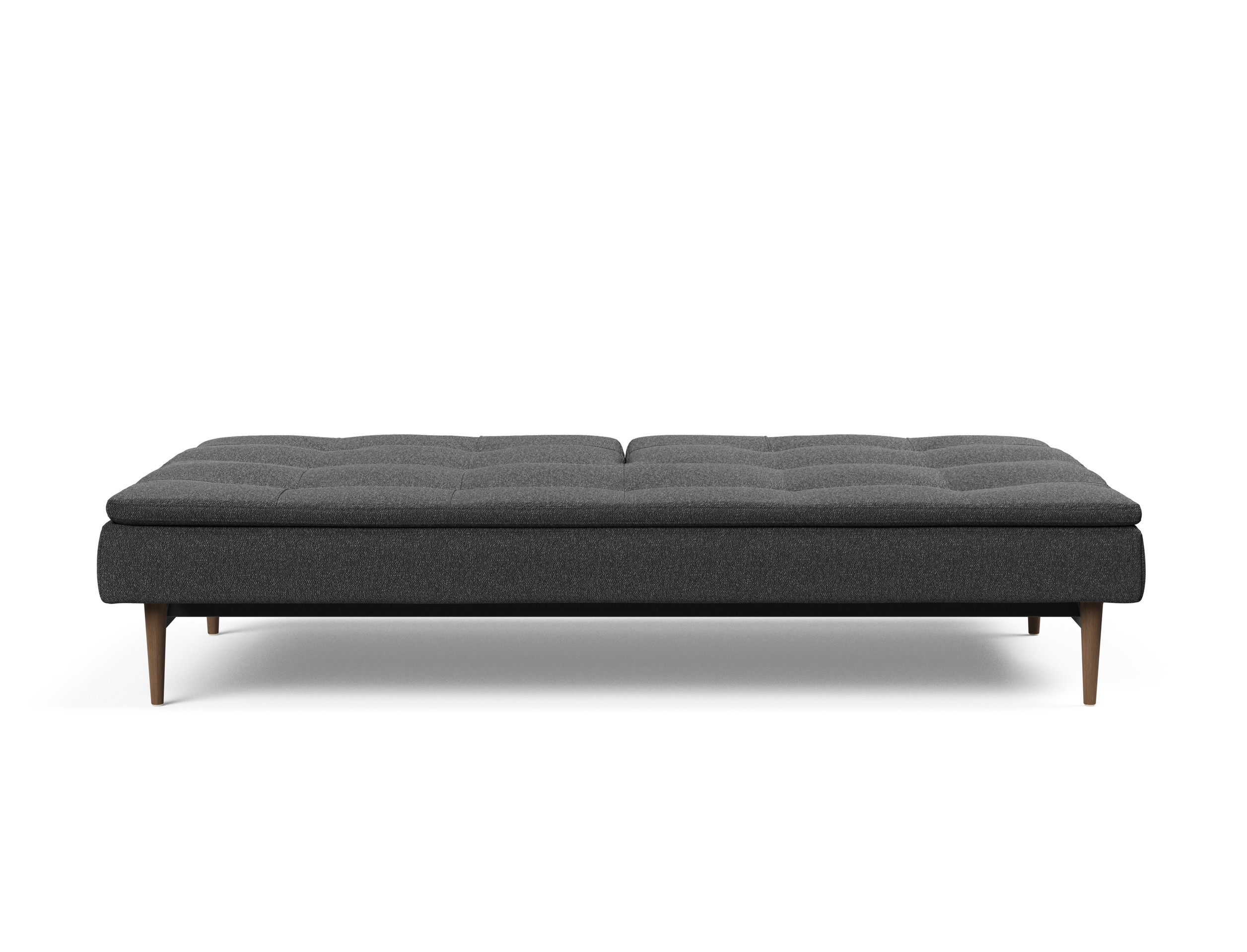 Dublexo Deluxe Fabric Sofa Bed w/Dark Wood Styletto Legs