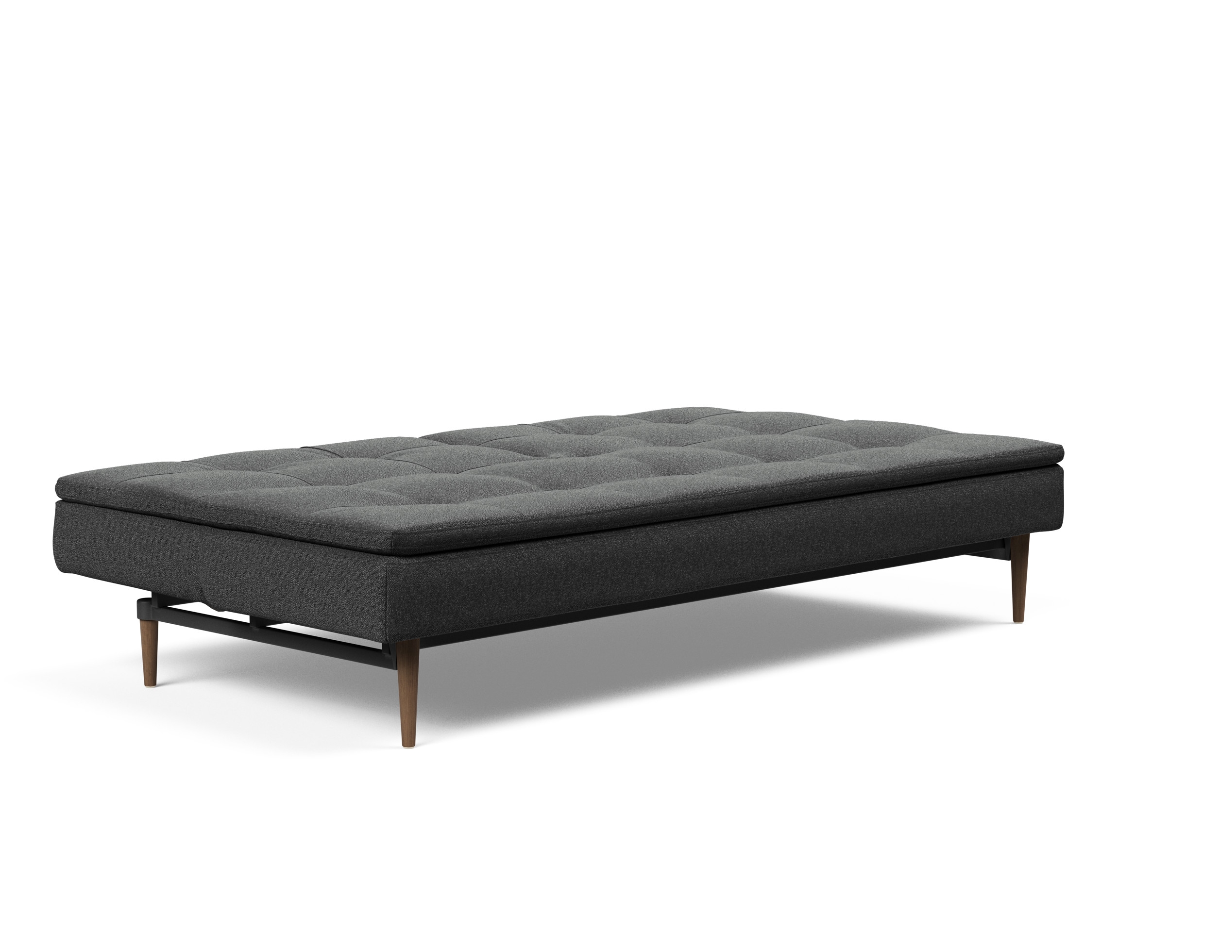 Dublexo Deluxe Fabric Sofa Bed w/Dark Wood Styletto Legs