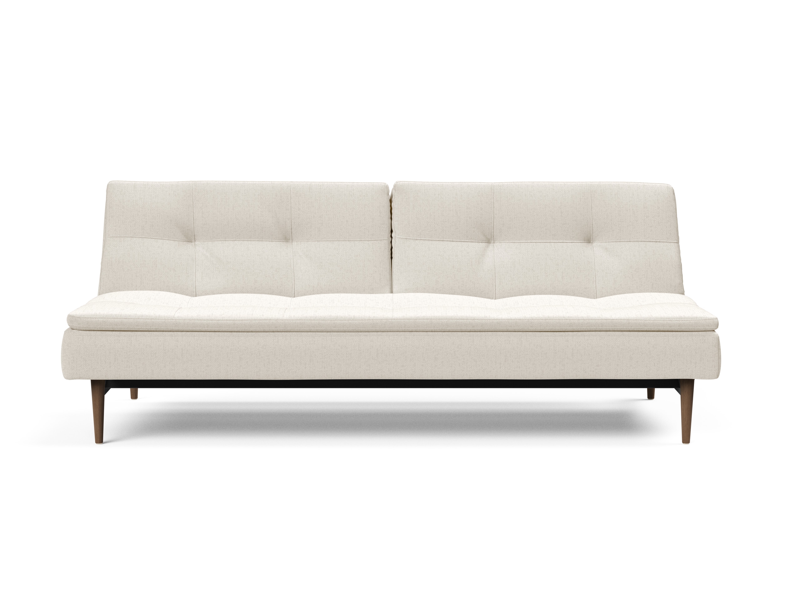 Dublexo Deluxe Fabric Sofa Bed w/Dark Wood Styletto Legs