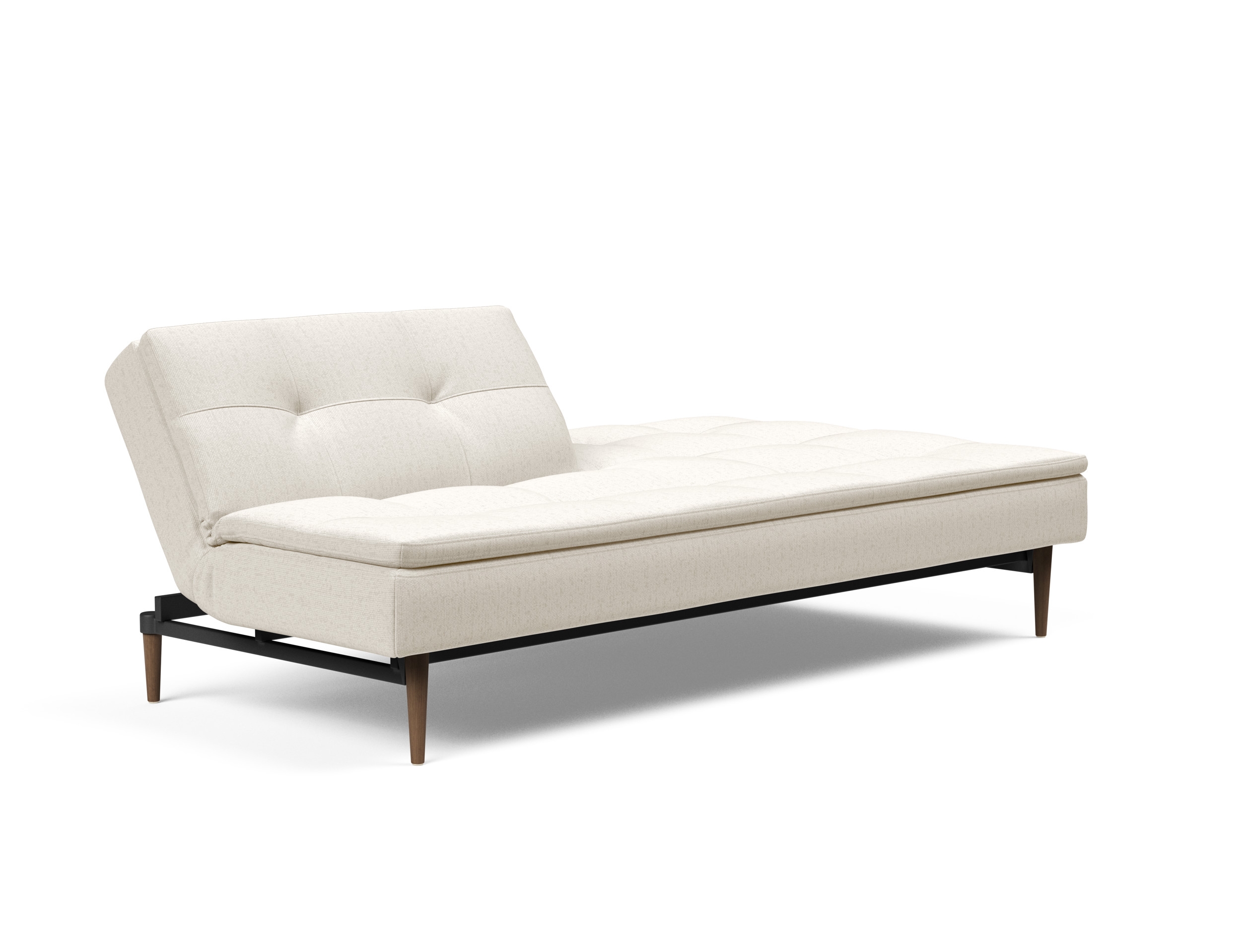 Dublexo Deluxe Fabric Sofa Bed w/Dark Wood Styletto Legs
