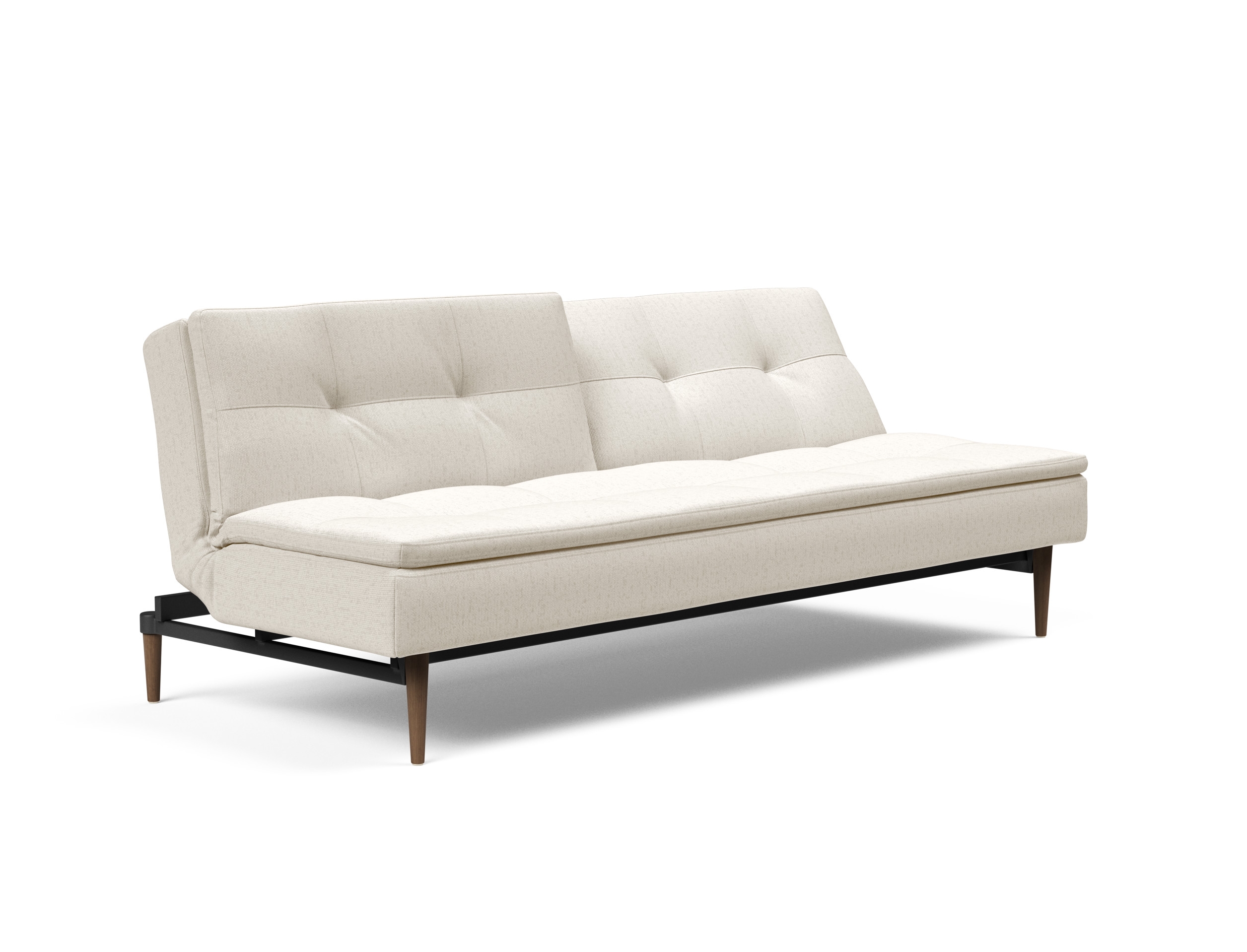 Dublexo Deluxe Fabric Sofa Bed w/Dark Wood Styletto Legs