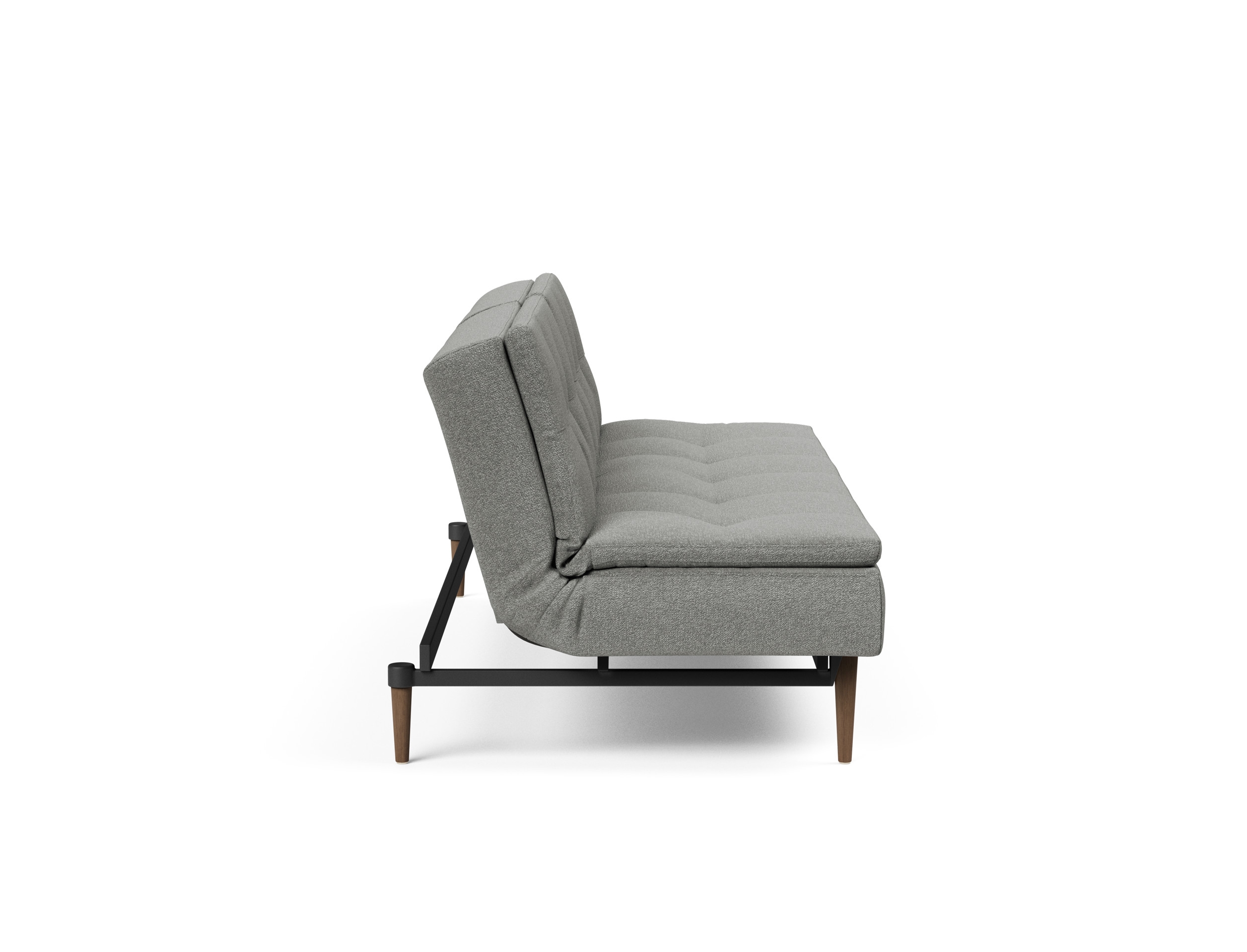 Dublexo Deluxe Fabric Sofa Bed w/Dark Wood Styletto Legs