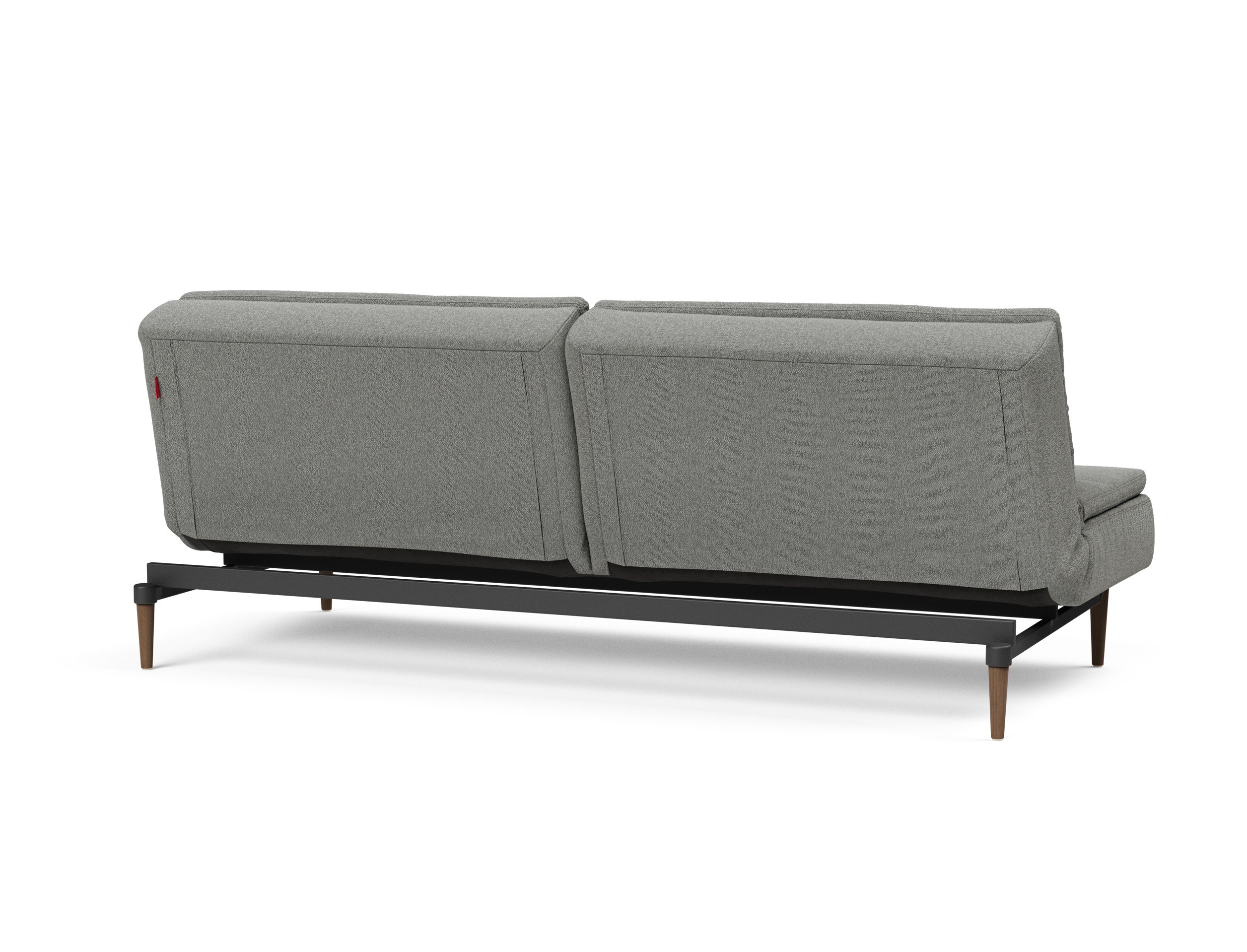 Dublexo Deluxe Fabric Sofa Bed w/Dark Wood Styletto Legs