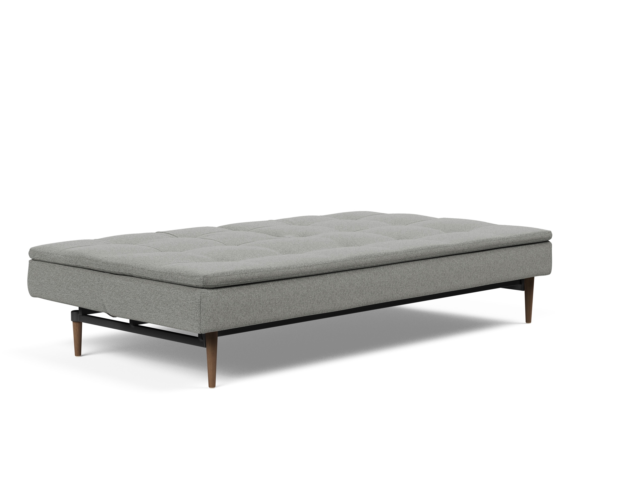 Dublexo Deluxe Fabric Sofa Bed w/Dark Wood Styletto Legs