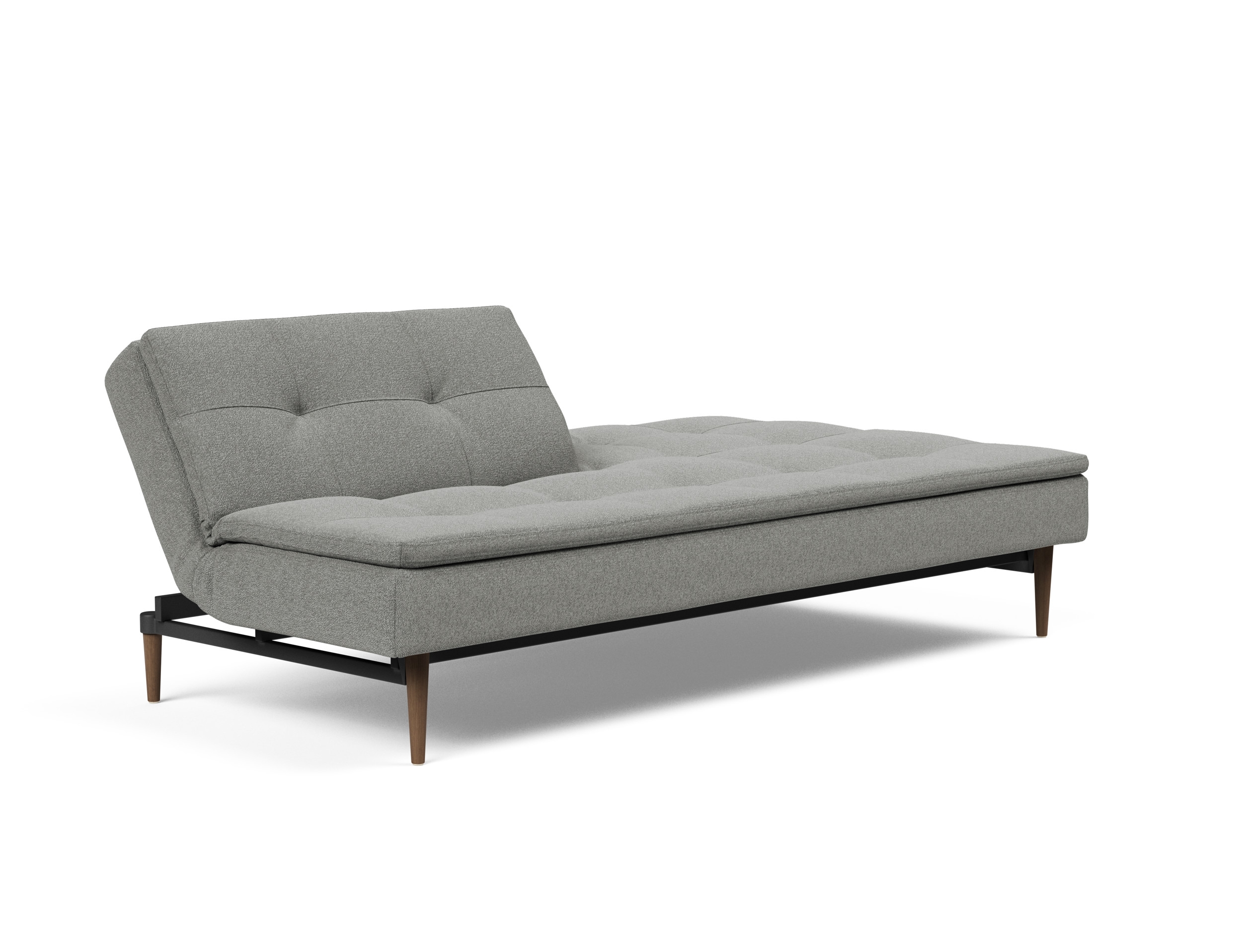 Dublexo Deluxe Fabric Sofa Bed w/Dark Wood Styletto Legs