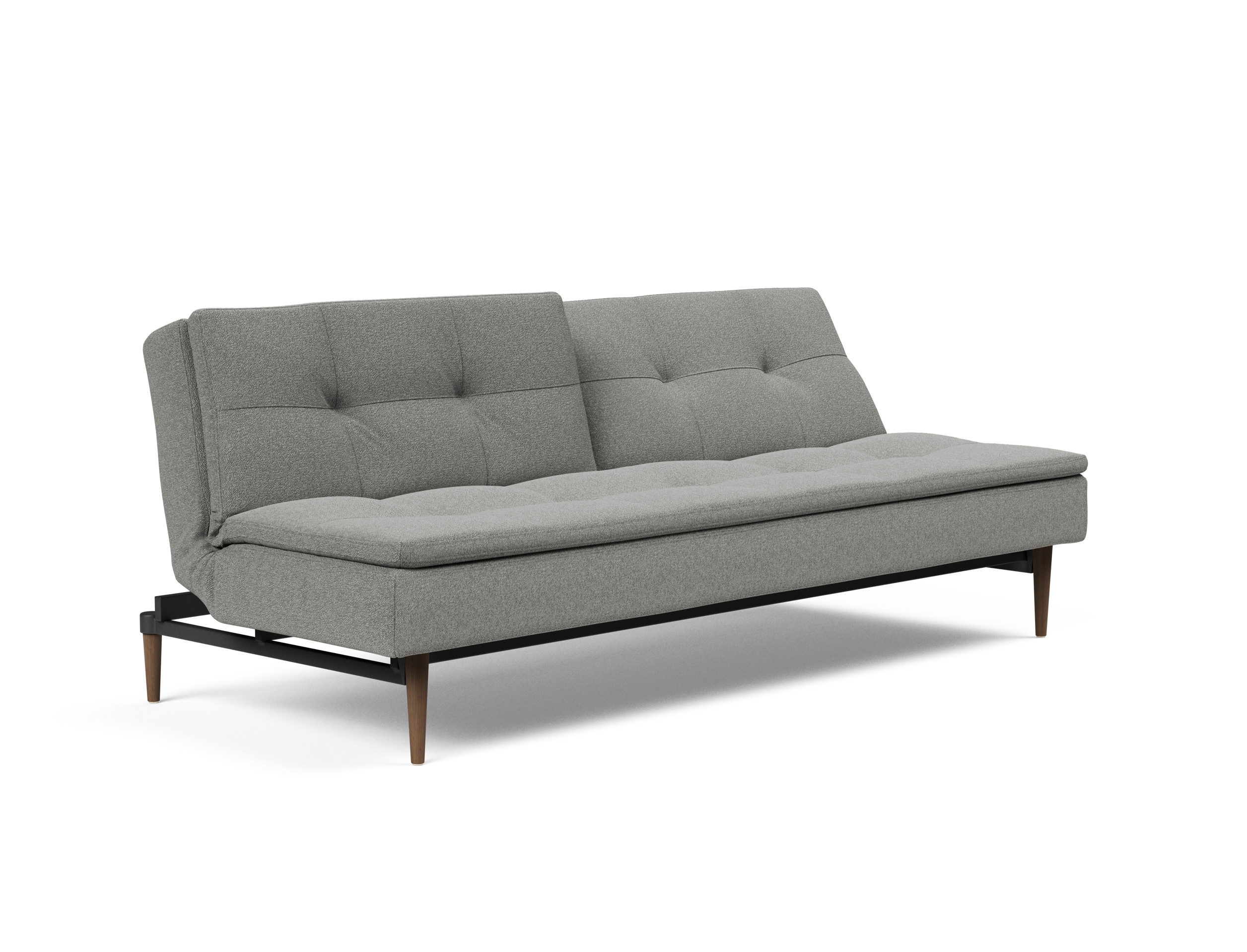 Dublexo Deluxe Fabric Sofa Bed w/Dark Wood Styletto Legs