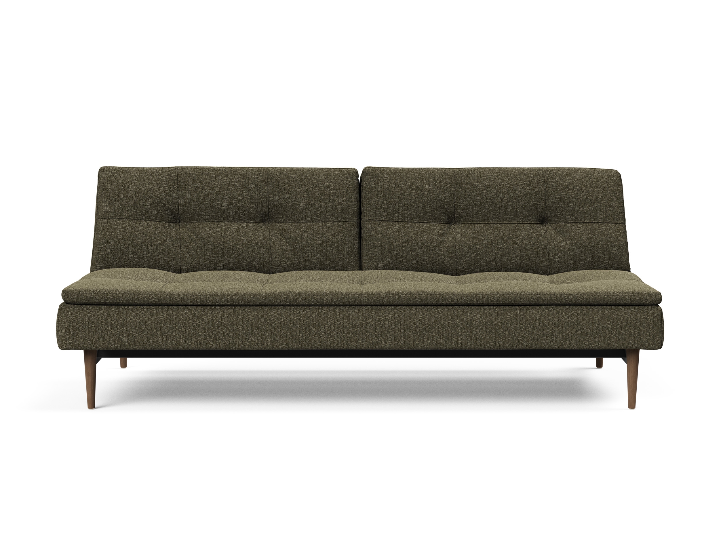 Dublexo Deluxe Fabric Sofa Bed w/Dark Wood Styletto Legs