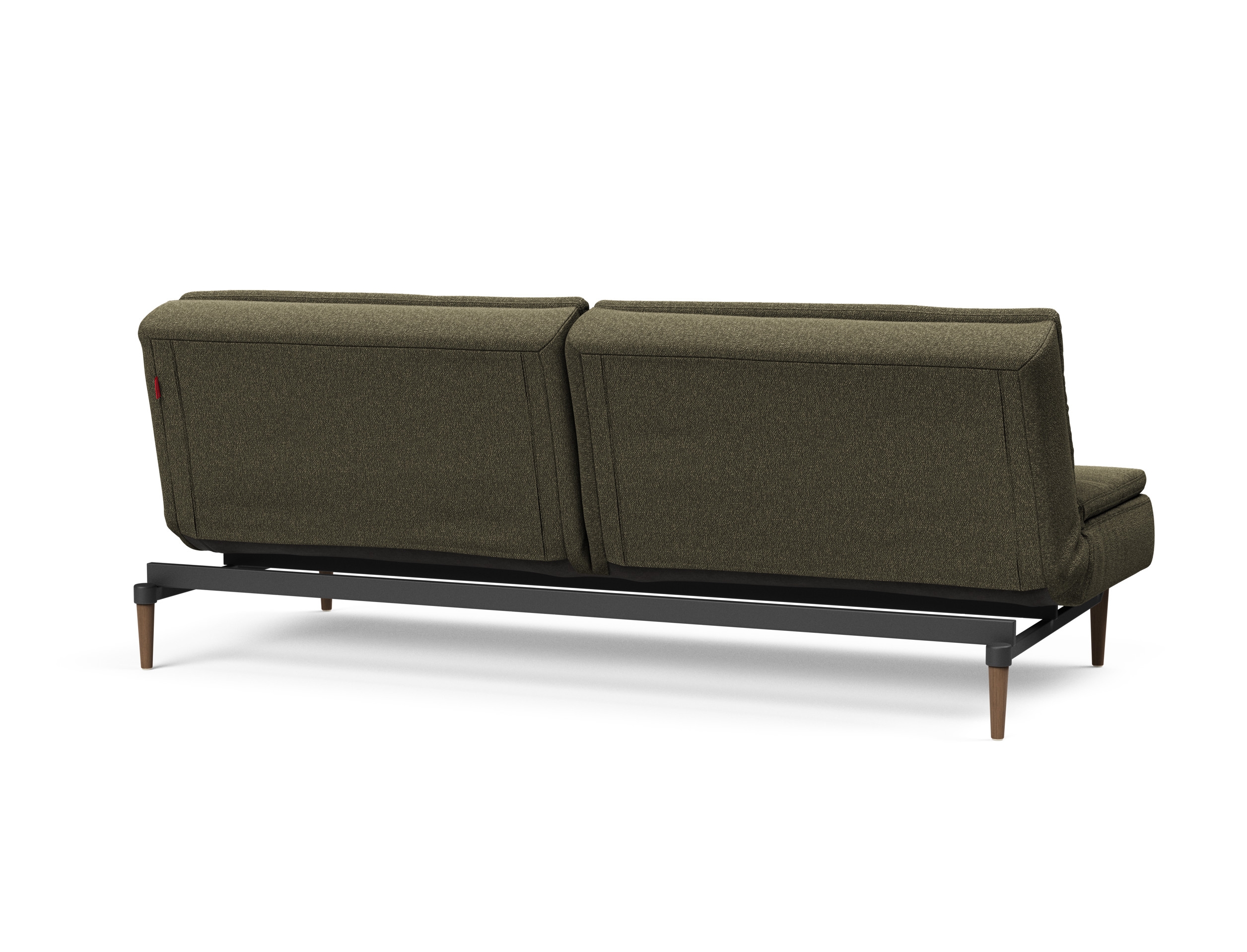 Dublexo Deluxe Fabric Sofa Bed w/Dark Wood Styletto Legs
