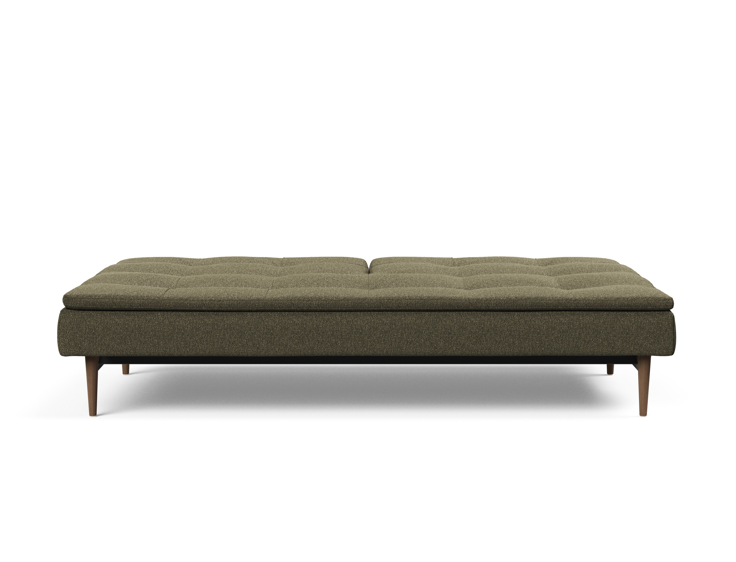 Dublexo Deluxe Fabric Sofa Bed w/Dark Wood Styletto Legs