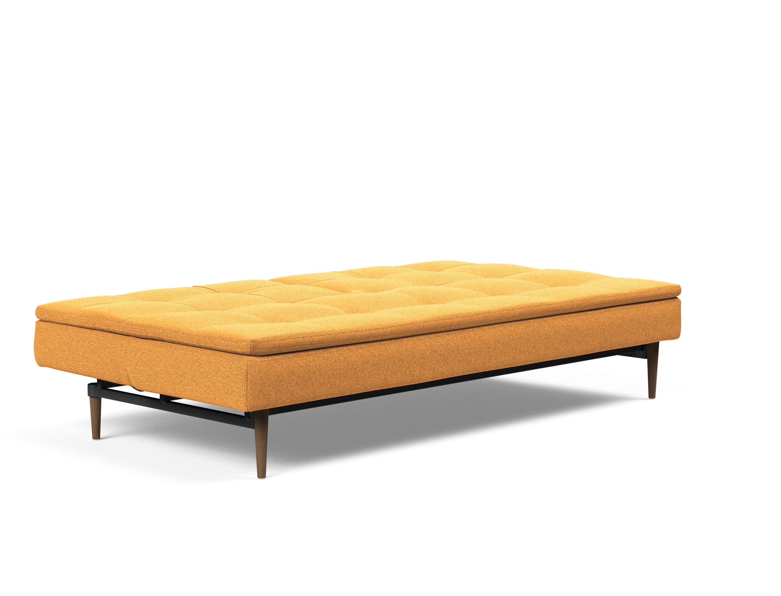 Dublexo Deluxe Fabric Sofa Bed w/Dark Wood Styletto Legs