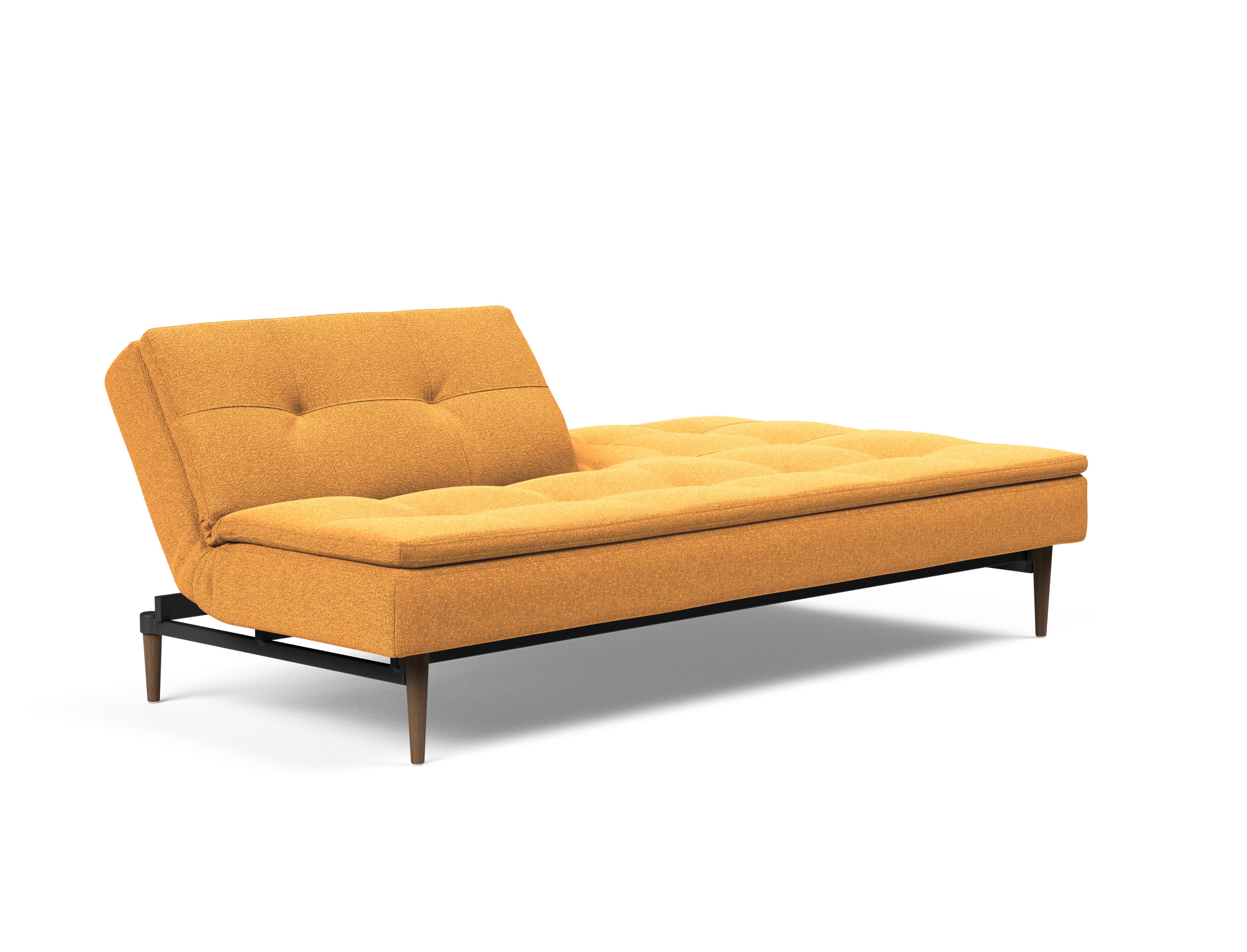 Dublexo Deluxe Fabric Sofa Bed w/Dark Wood Styletto Legs