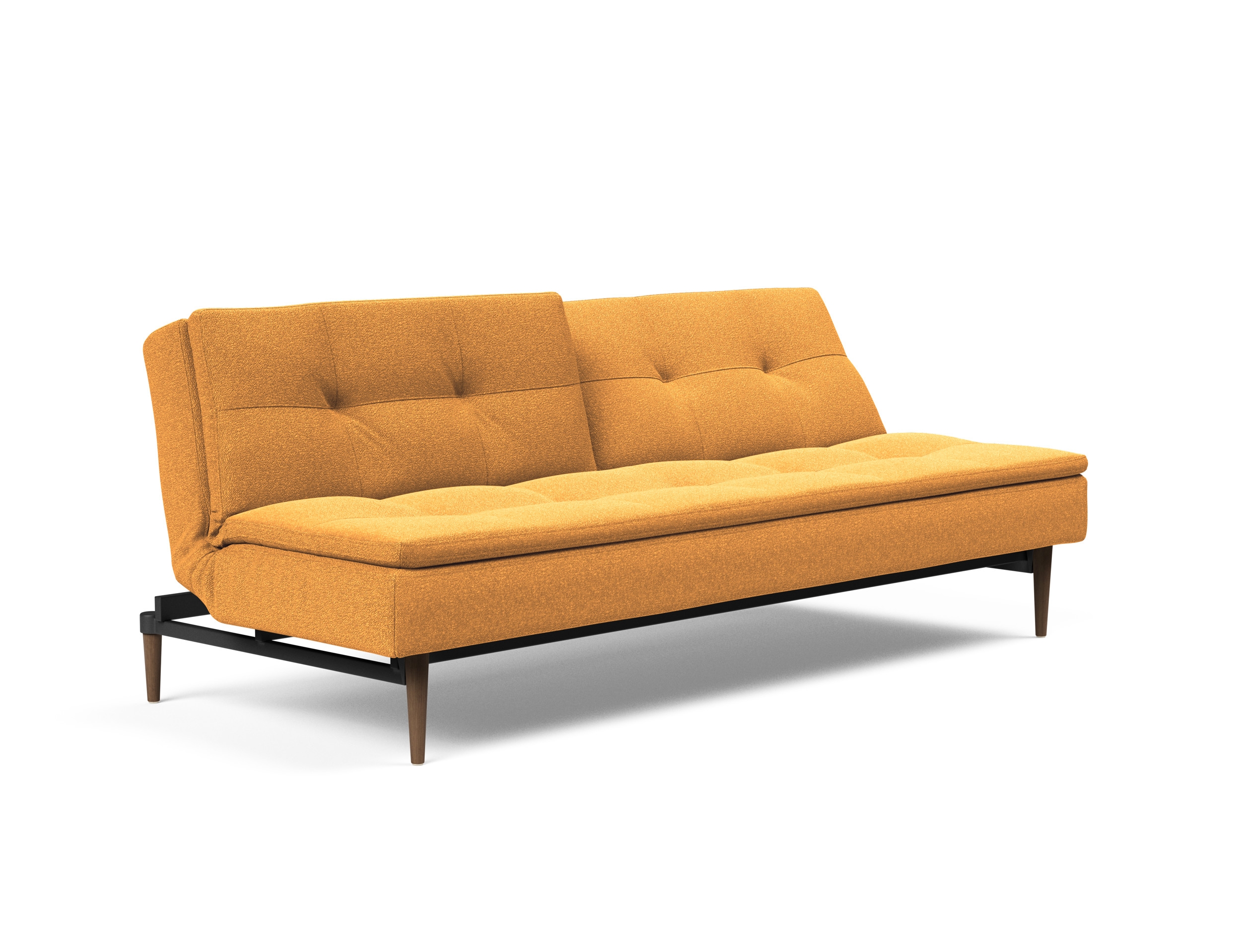 Dublexo Deluxe Fabric Sofa Bed w/Dark Wood Styletto Legs