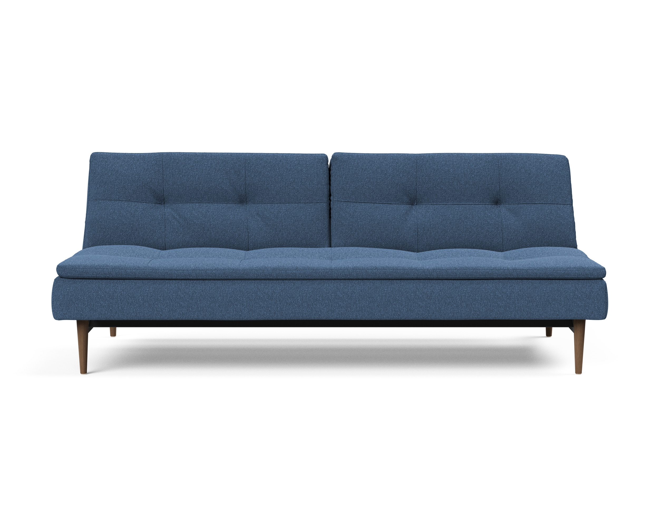 Dublexo Deluxe Fabric Sofa Bed w/Dark Wood Styletto Legs