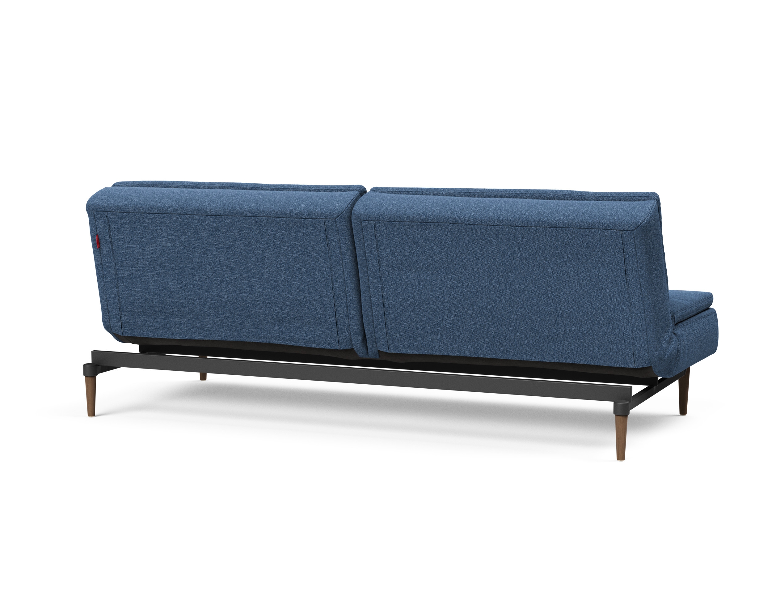 Dublexo Deluxe Fabric Sofa Bed w/Dark Wood Styletto Legs